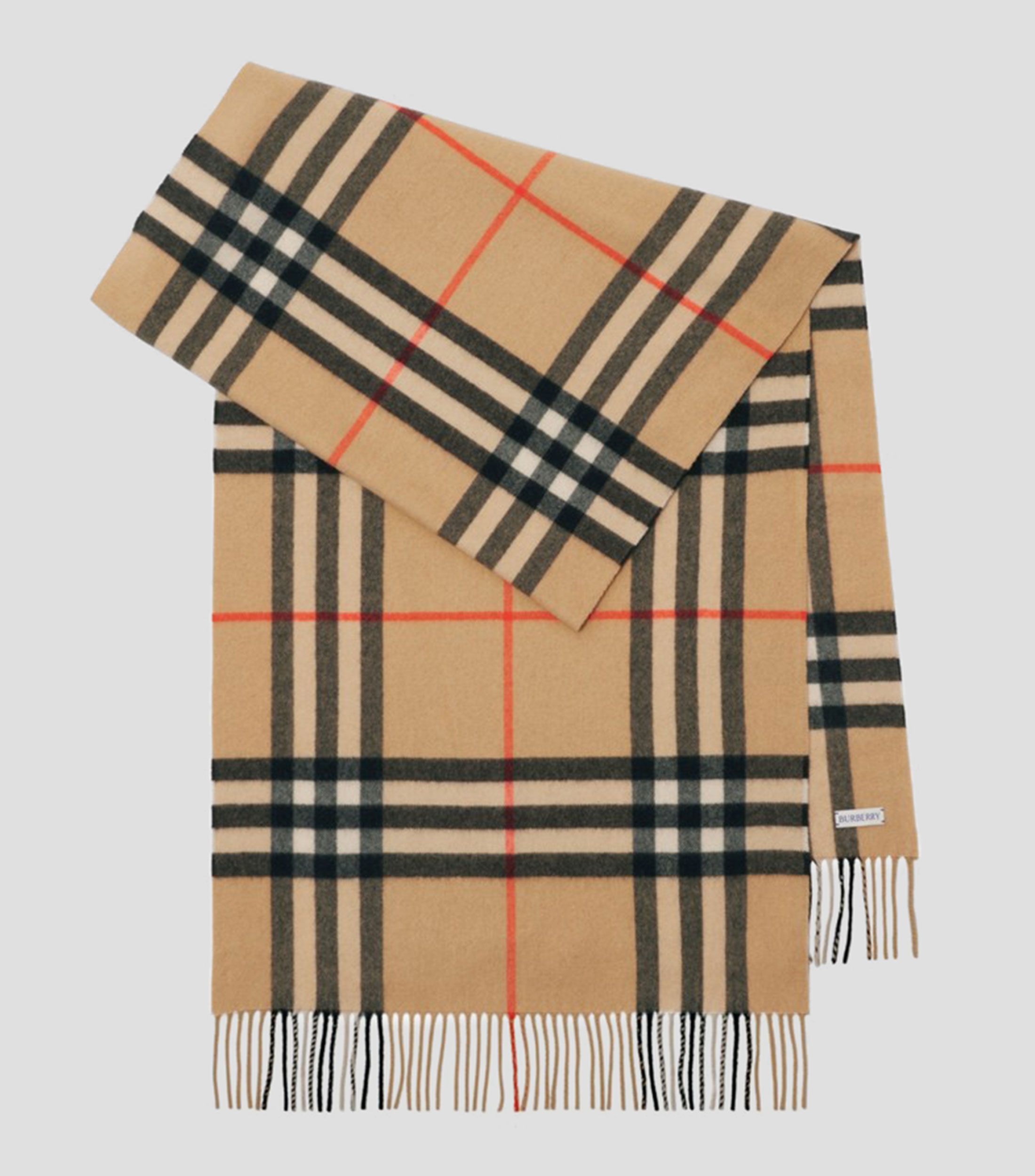 Bufanda ancha con cuadros Unisex