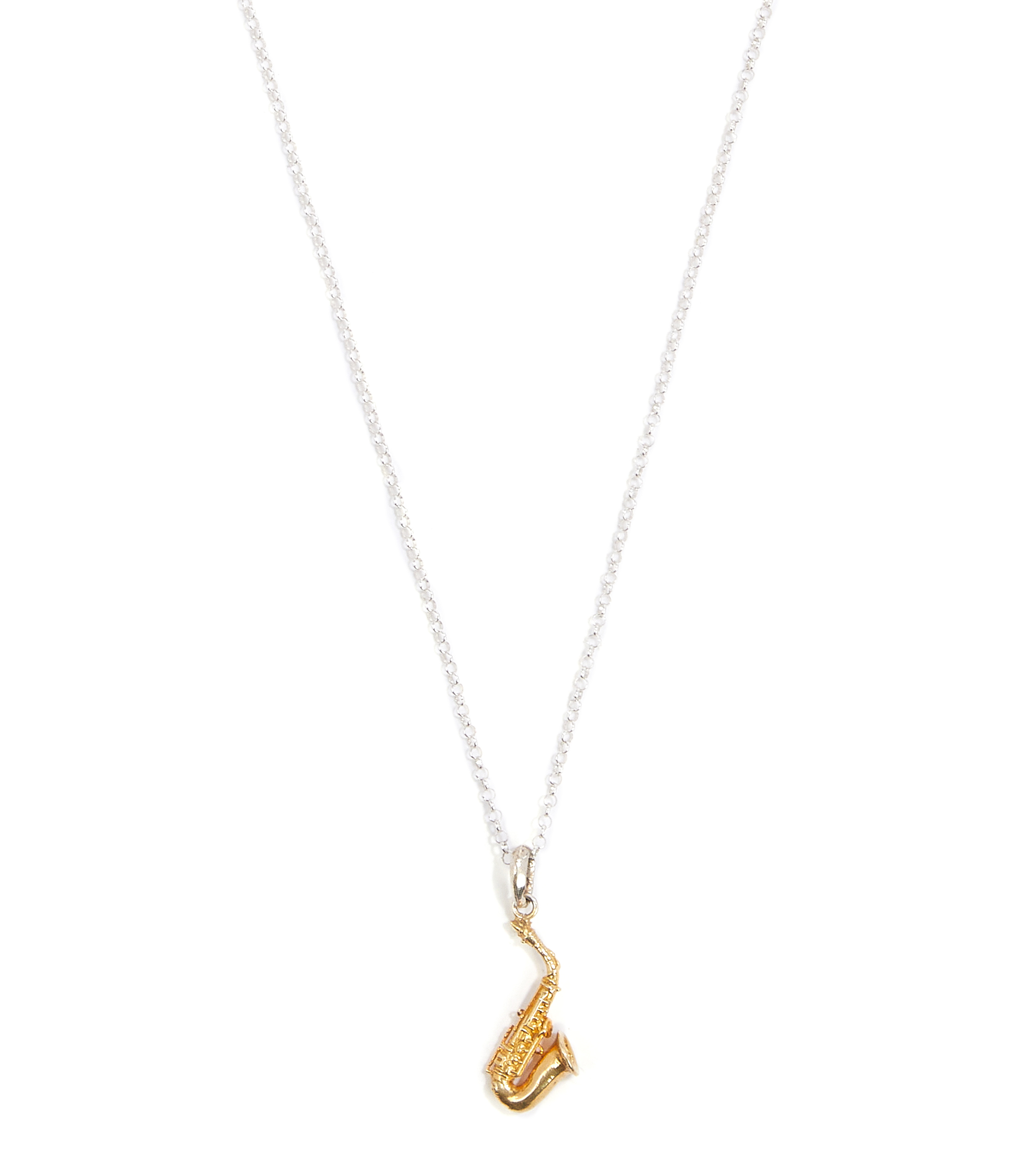 Dije Saxophon Jazz en plata .925 Hombre