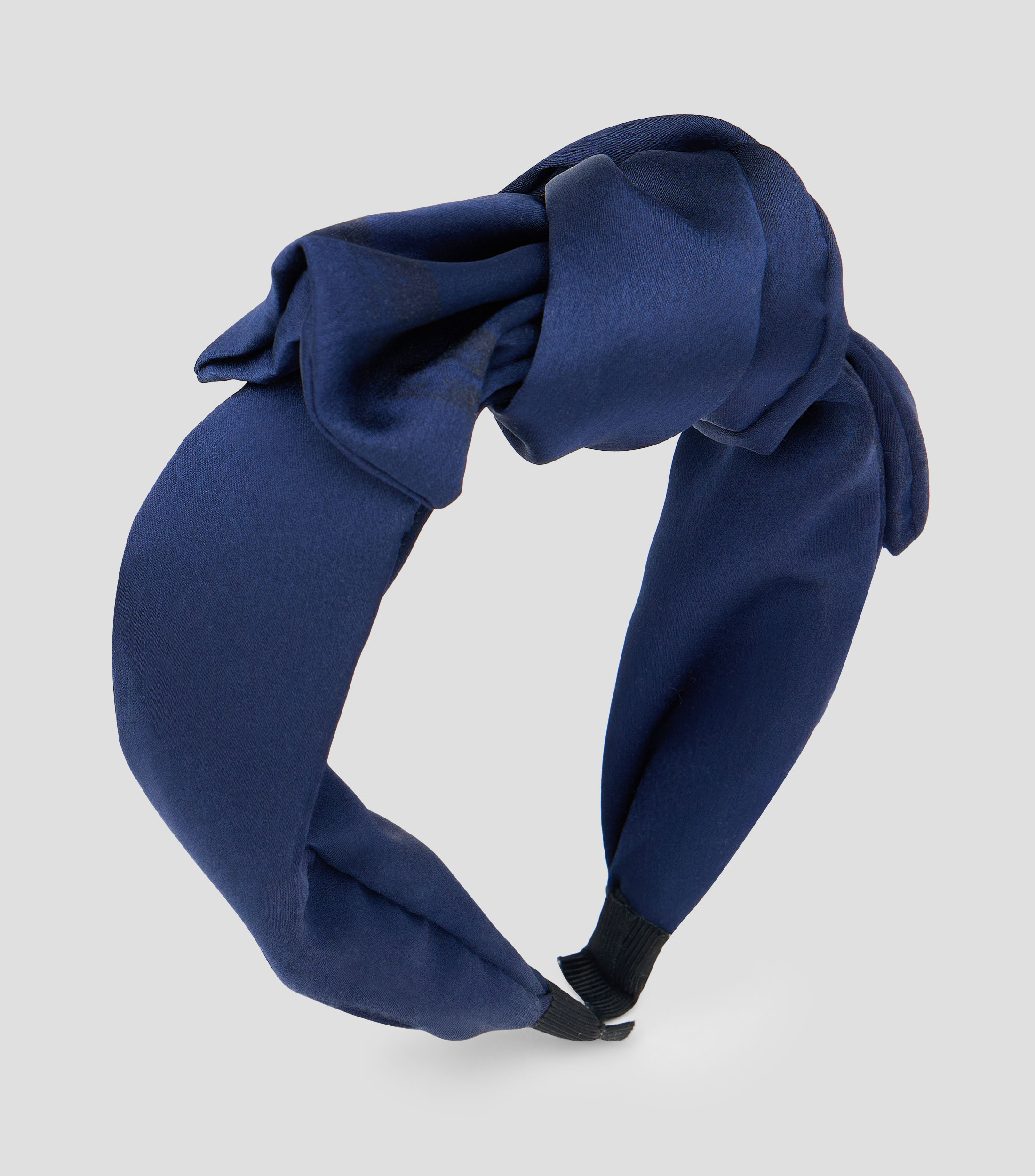 Diadema azul marino lisa Mujer