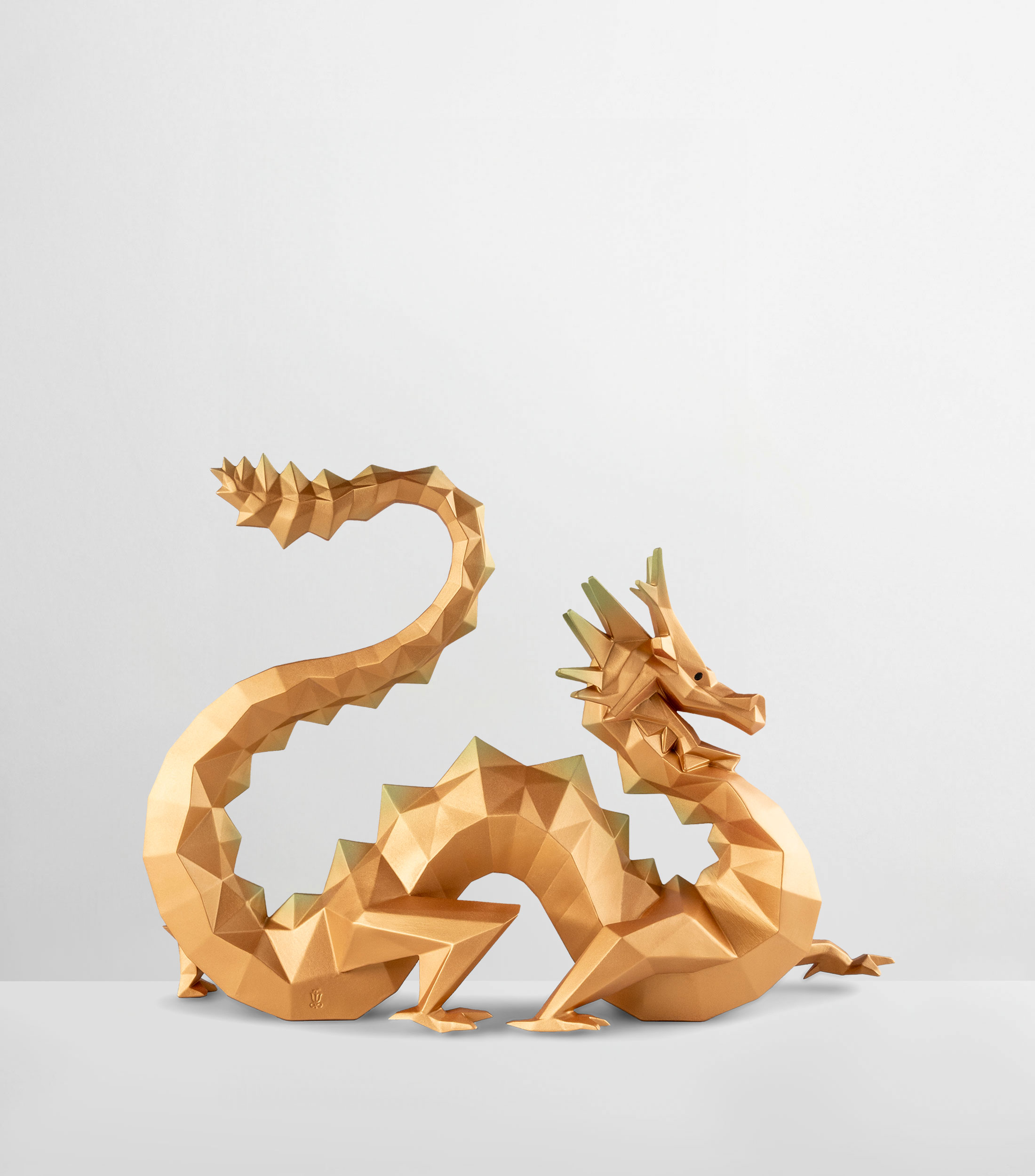 Figura decorativa Dragón en porcelana