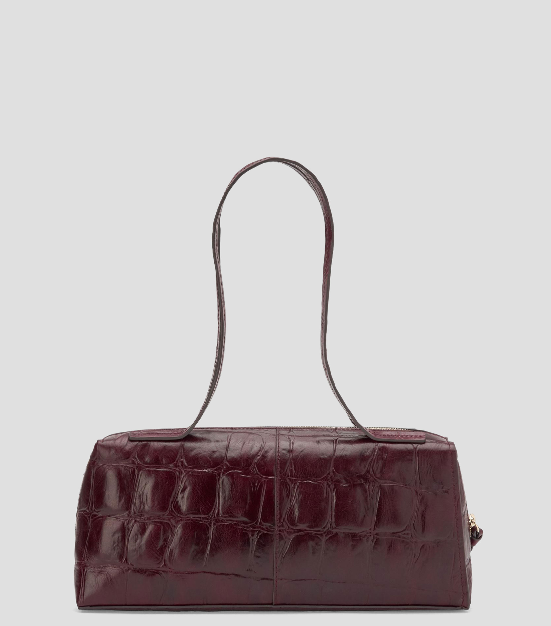 Bolsa bowler en piel sólido Mujer