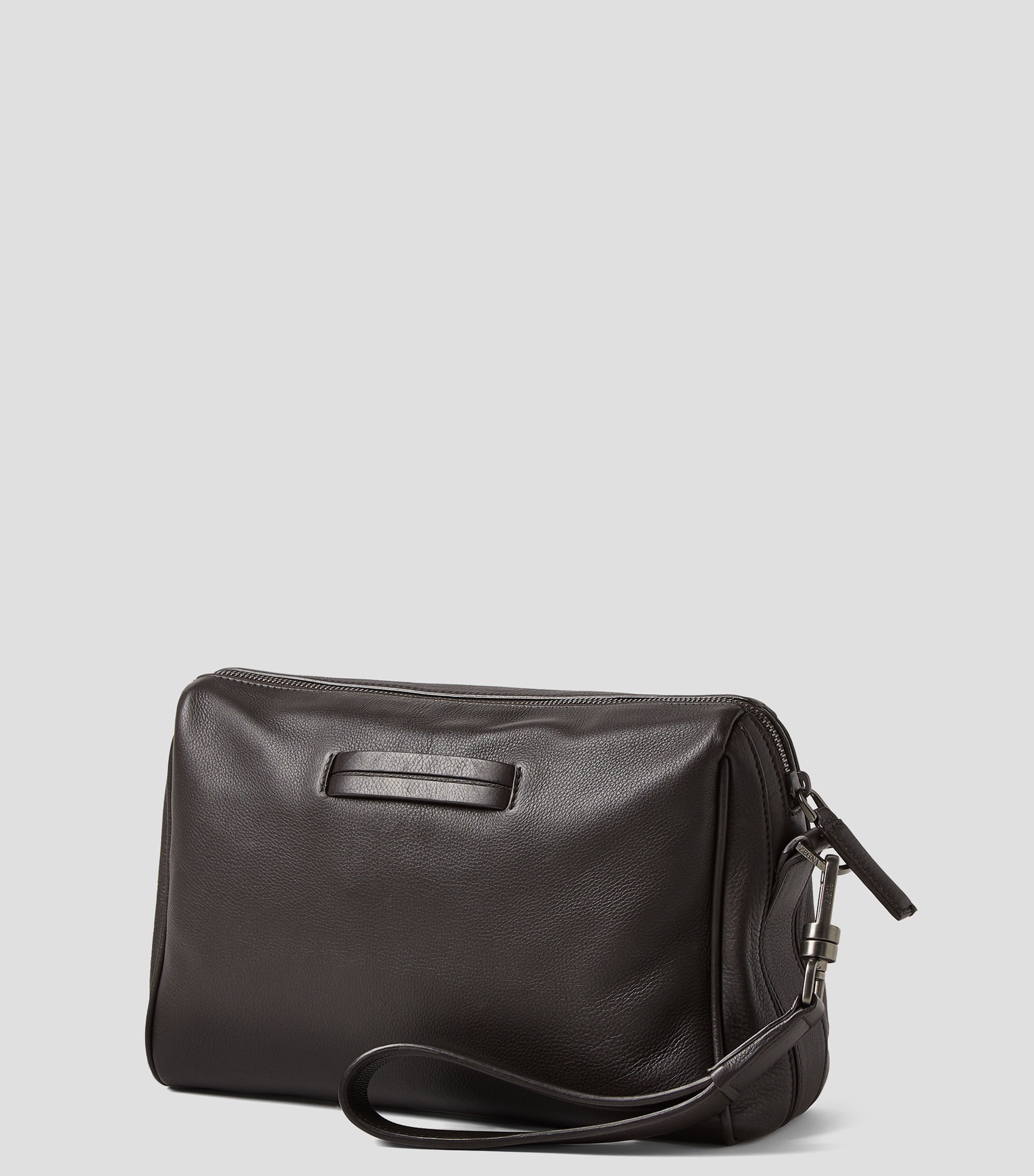 Bolso clutch en piel Secondskin liso Unisex