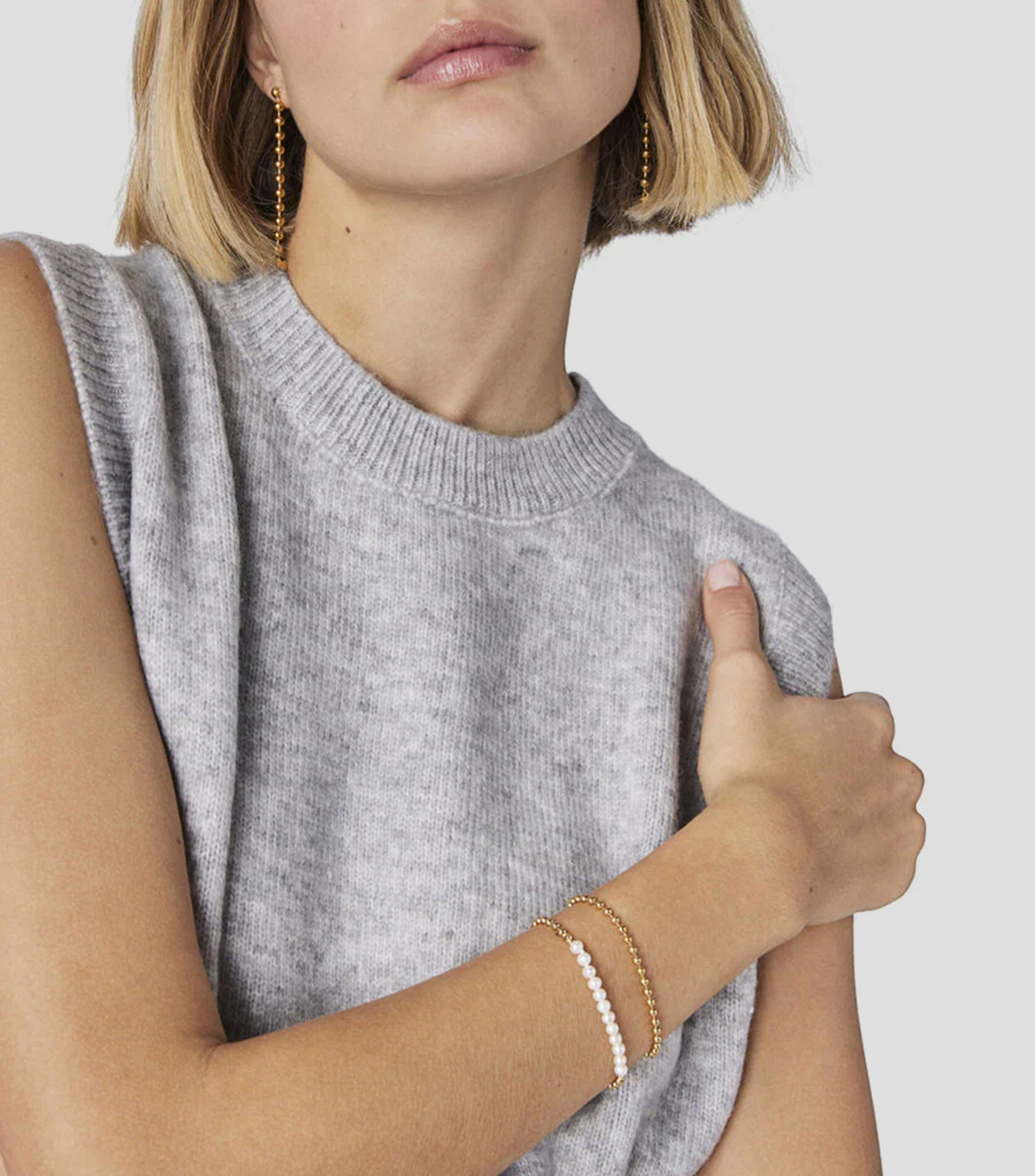 Pulsera en plata .925 con perlas Gloss Mujer