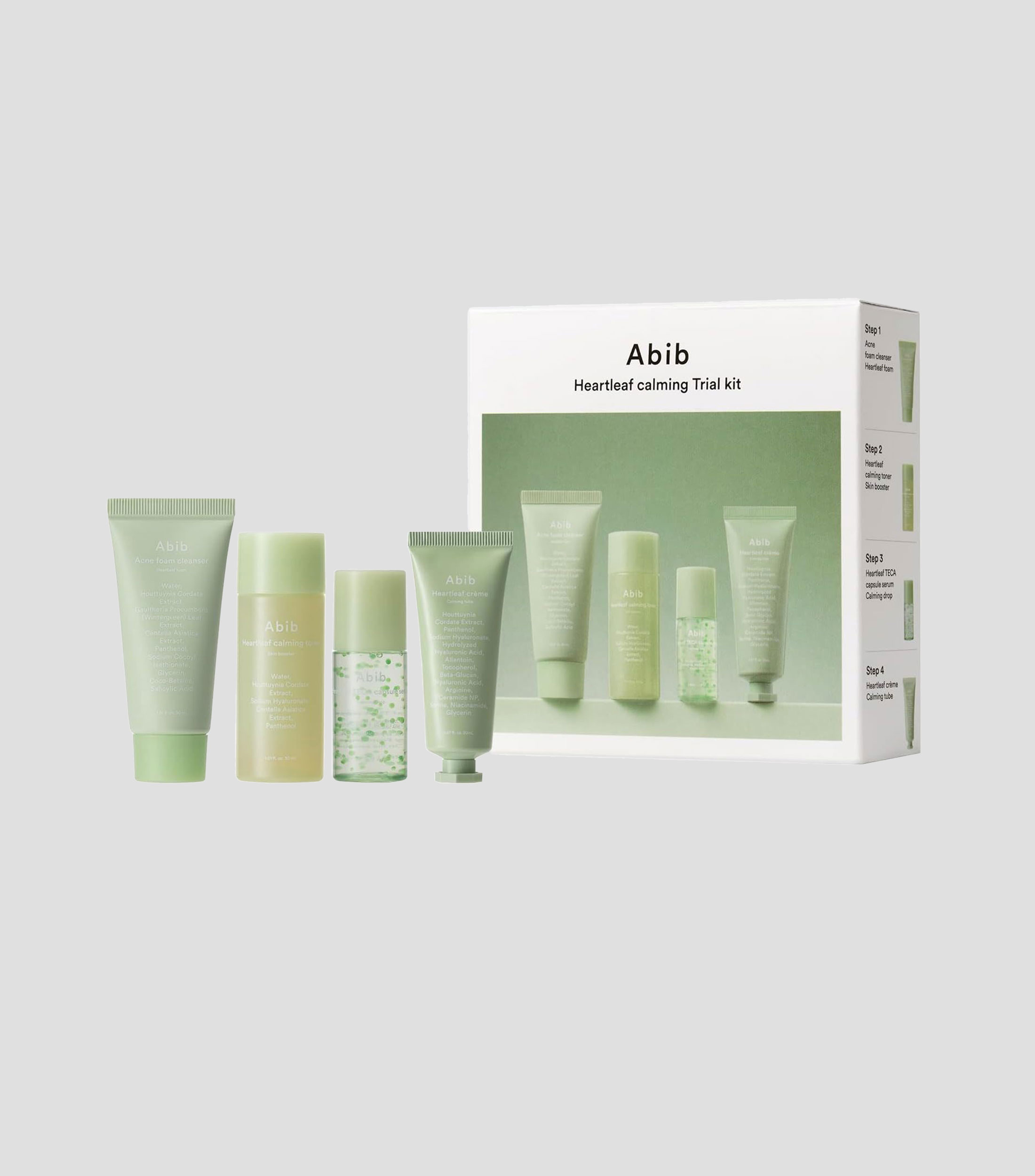 Set de viaje Heartleaf Calming Trial, 150 ml