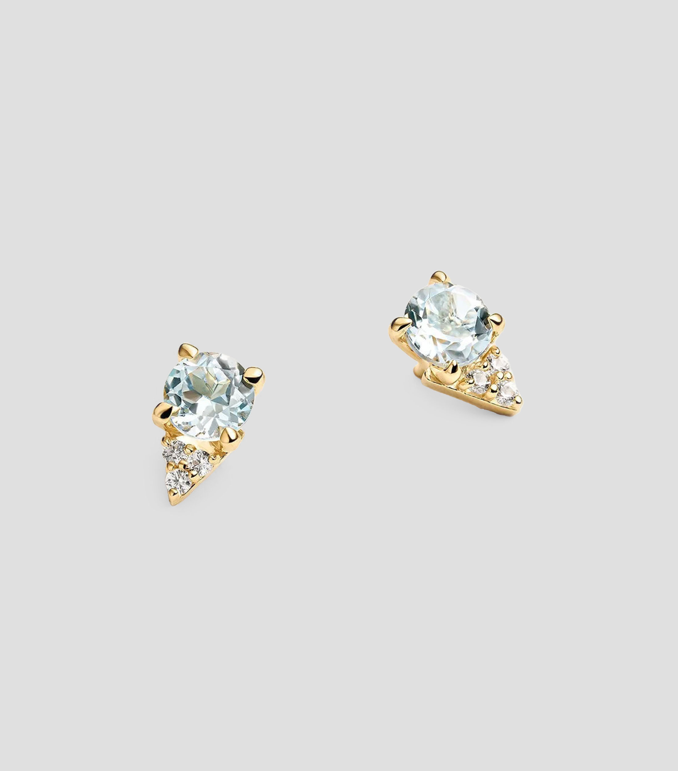 Aretes en plata .925 con topacios y zafiros Labelle Mujer