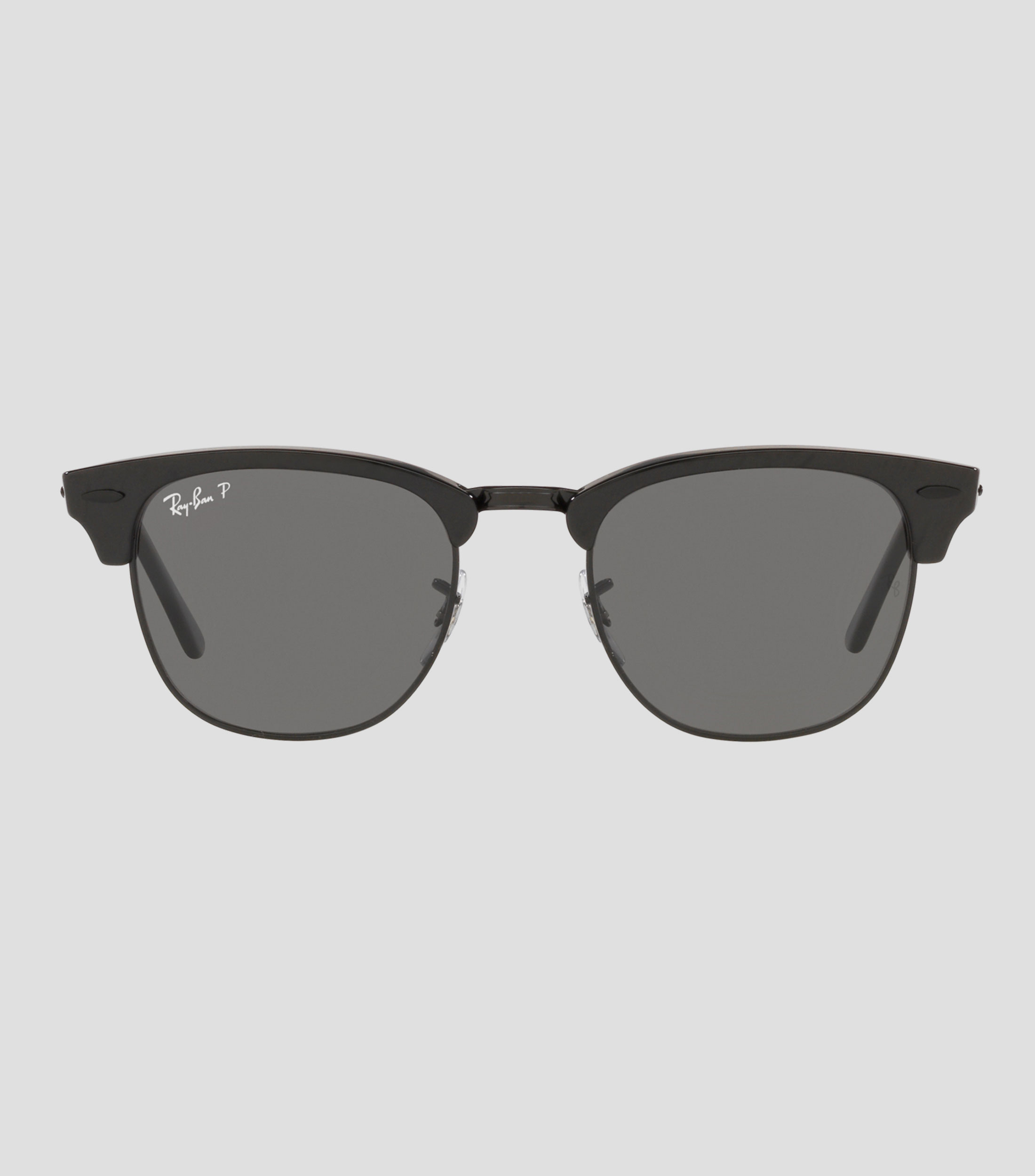 Lentes de sol cuadrados Clubmaster Classic negros Unisex