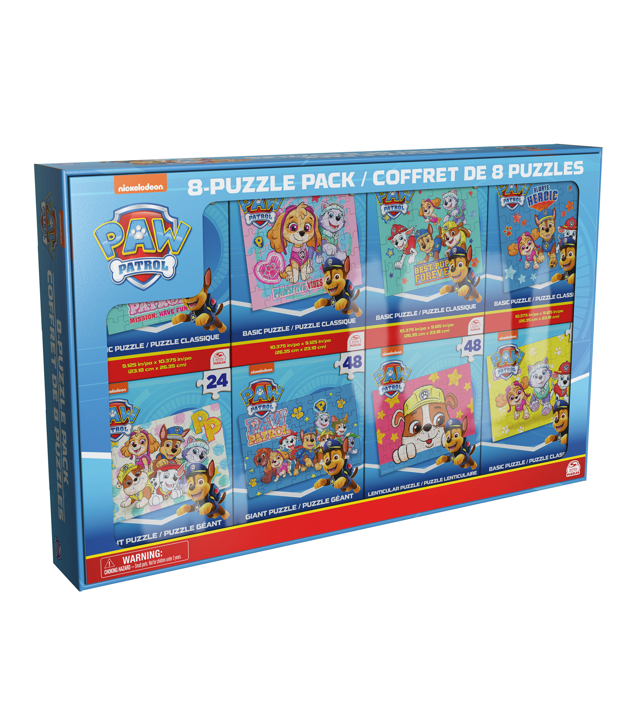 Set 8 rompecabezas Paw Patrol