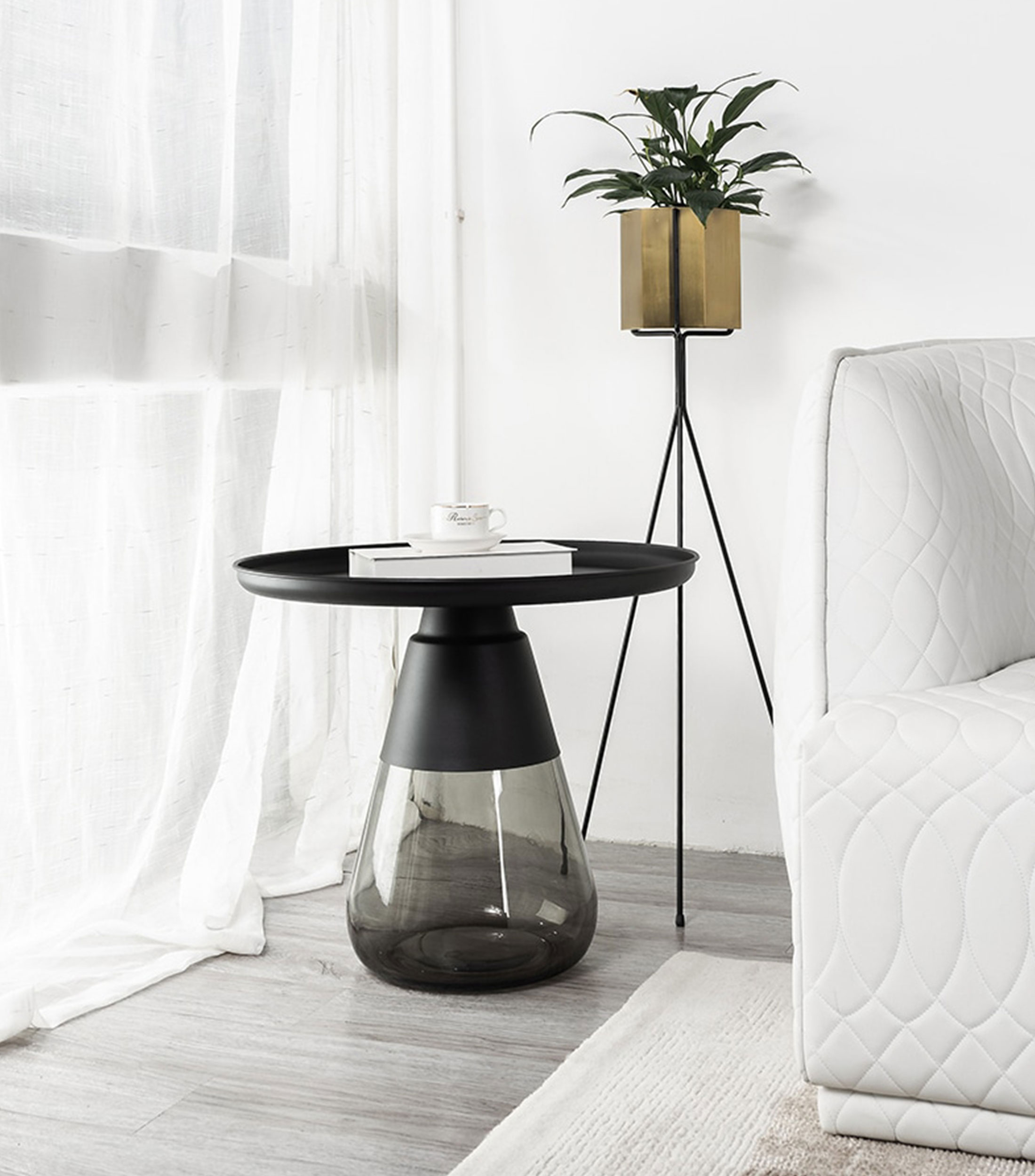Mesa lateral Duverre humo