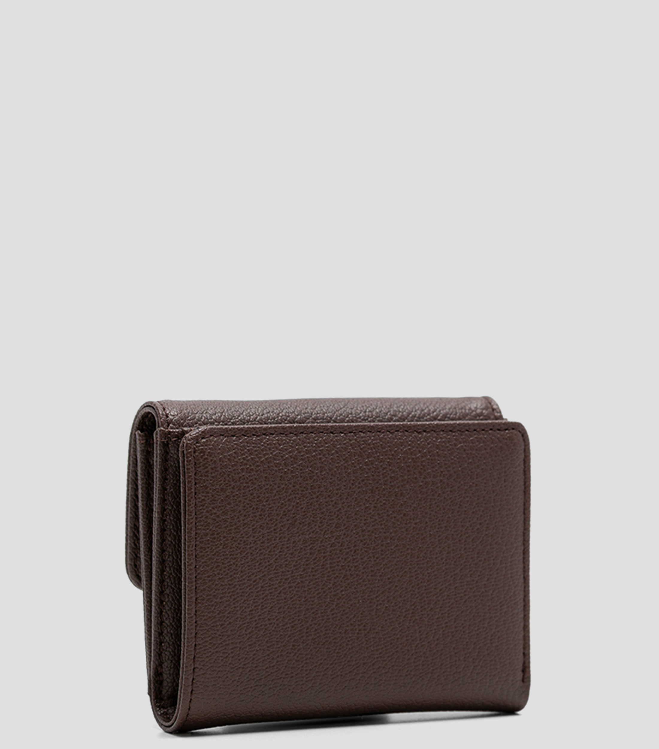 Cartera en piel lisa Mujer