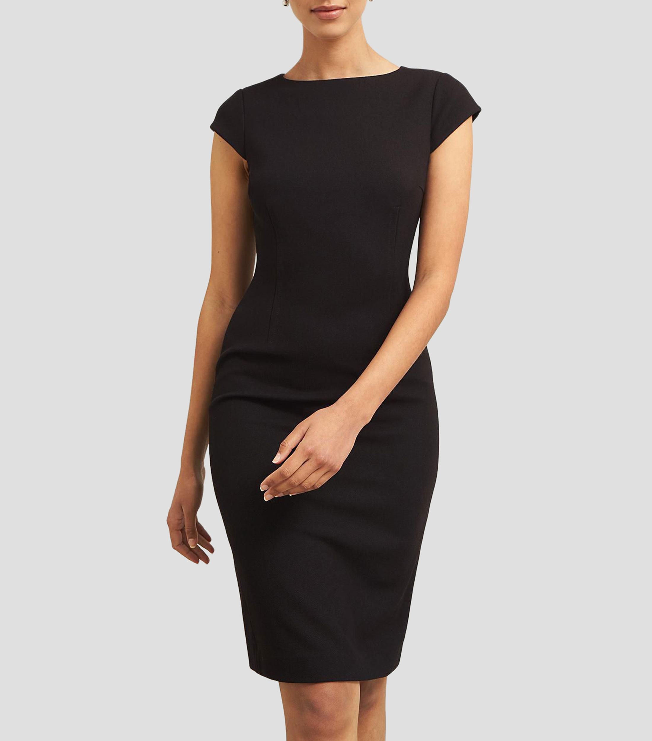 Vestido midi liso Mujer