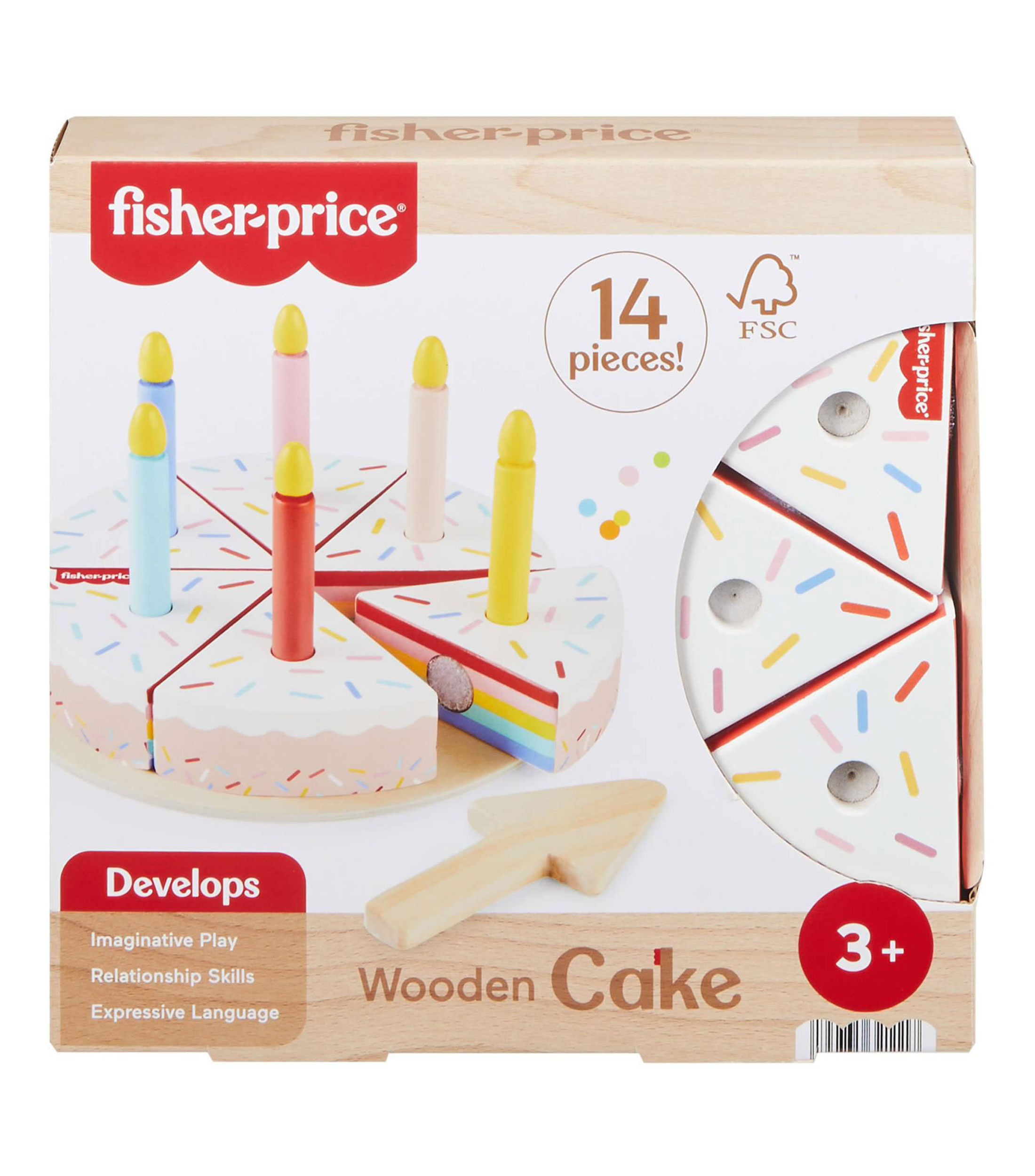 Pastel Cumpleaños de madera