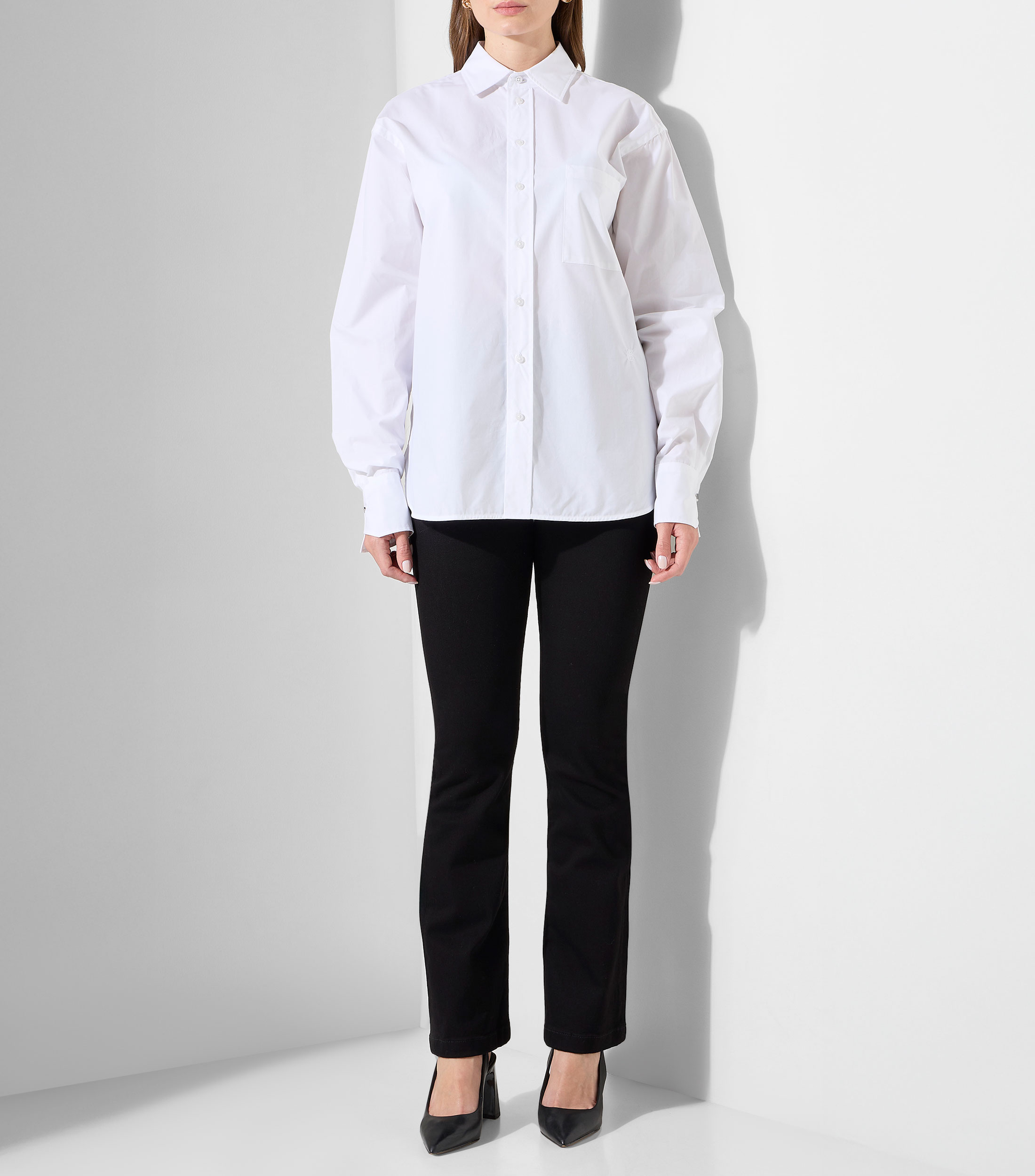 Blusa oversized de algodon Mujer