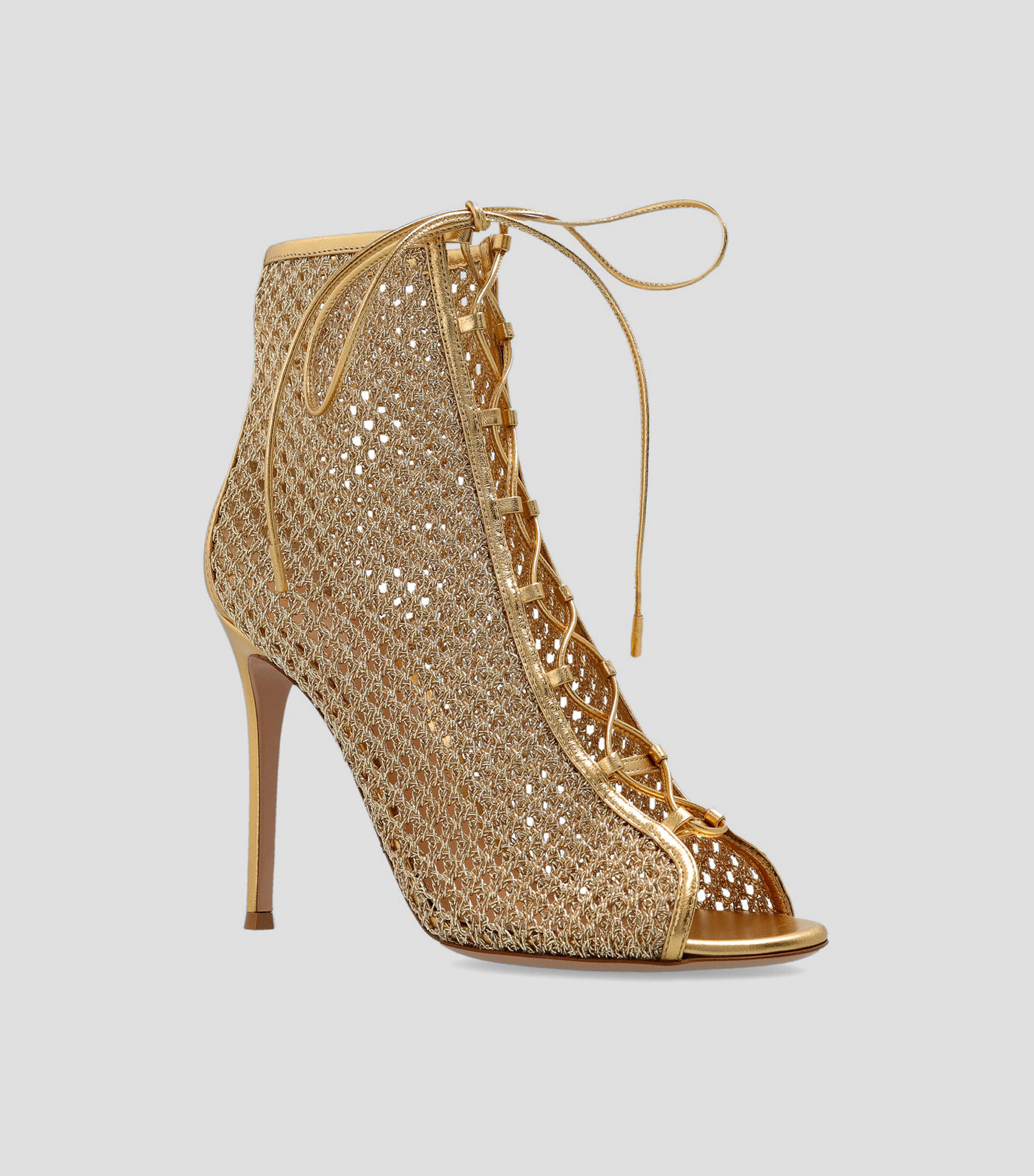 Botas de tacón alto de aguja en piel Mujer