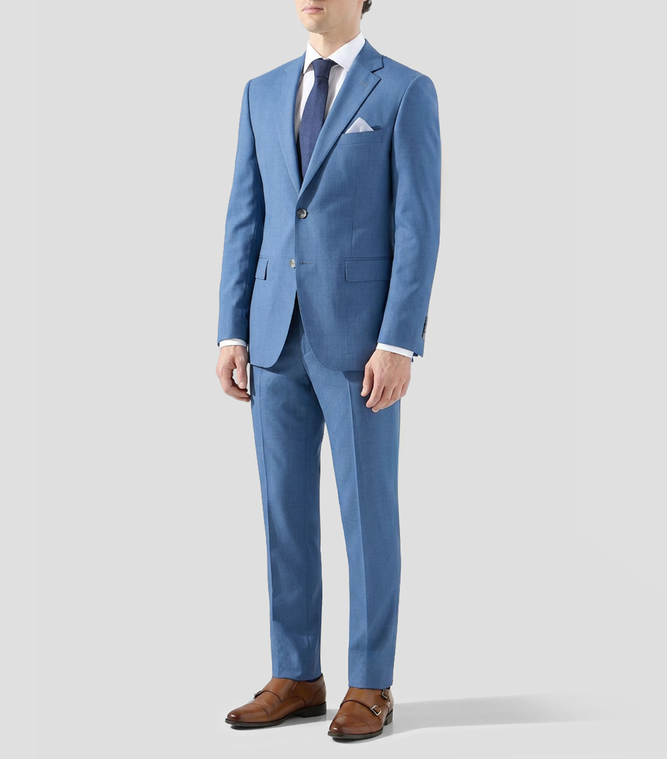 Traje de corte regular líneas Hombre