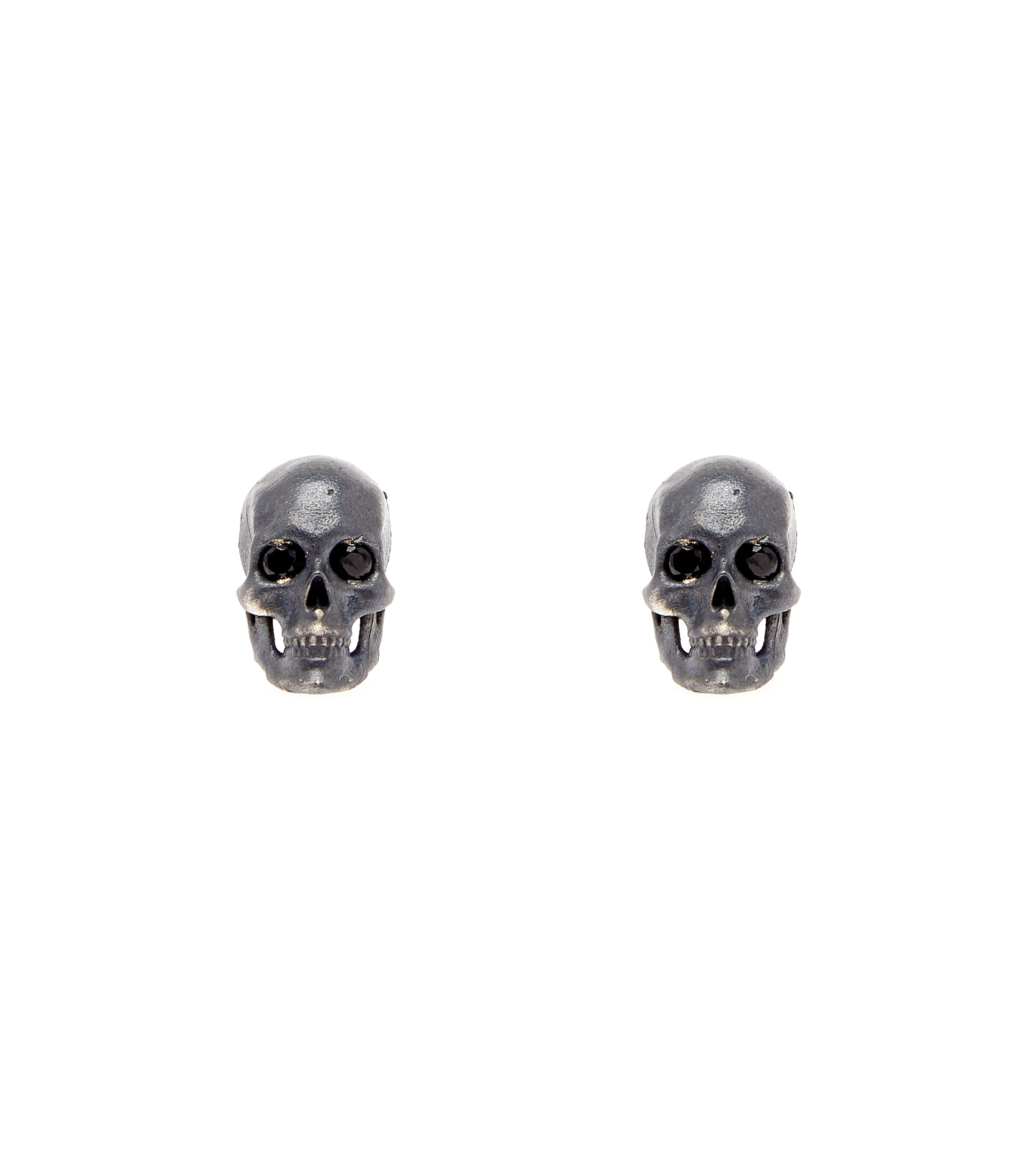 Aretes en plata .925 Anatomic Skull Hombre