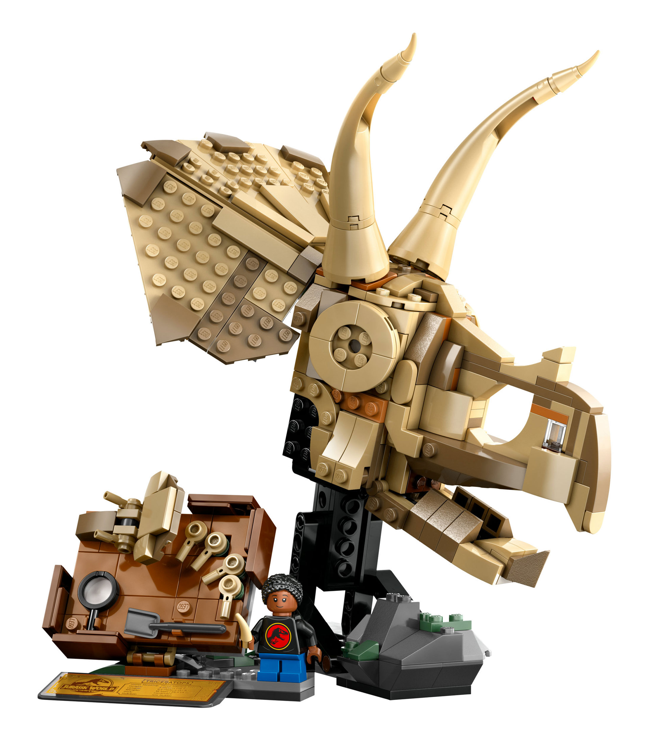 Lego Jurassic World Fósiles de Dinosaurio Cráneo de Triceratops 76969