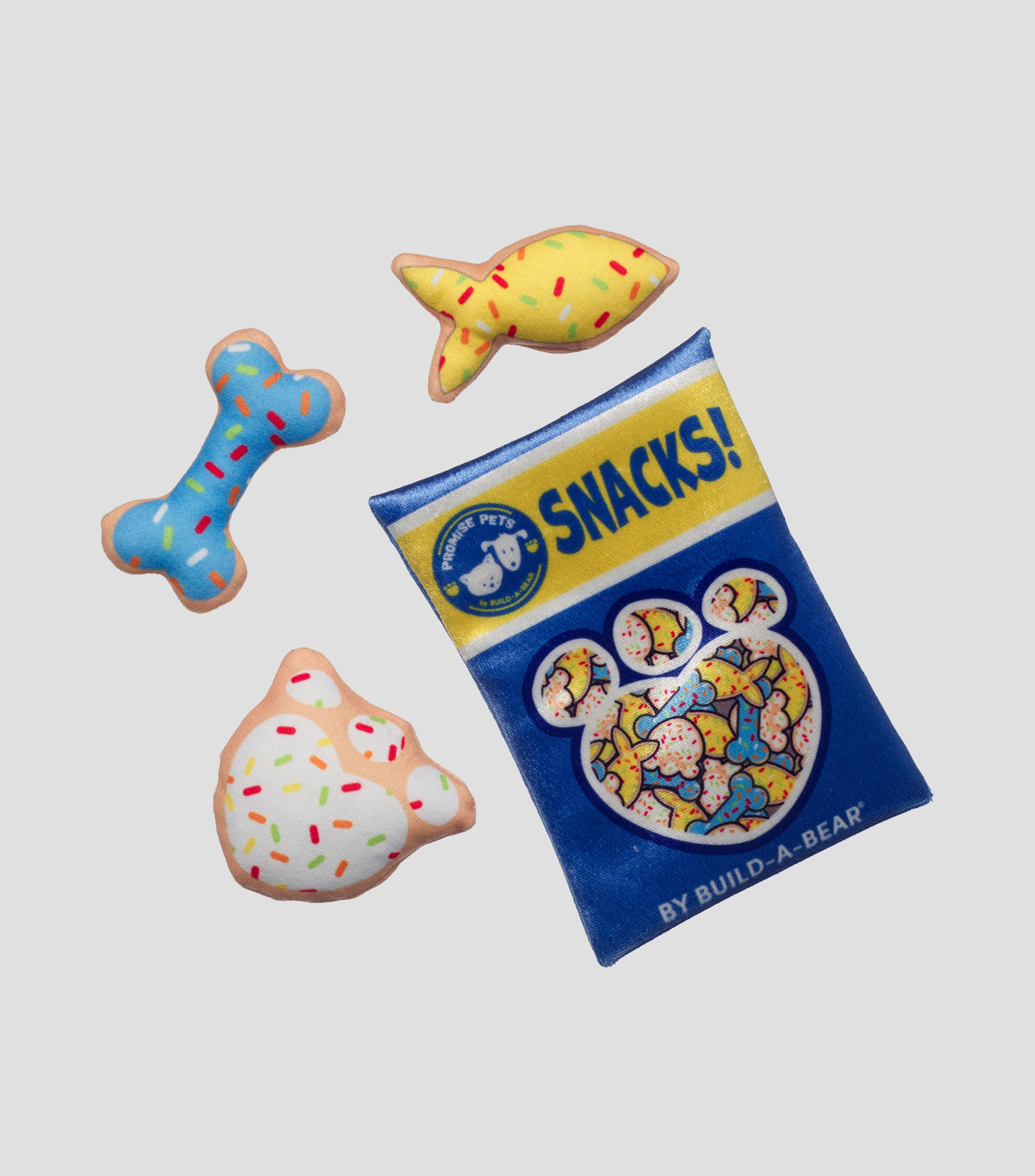 Bolsa con snacks para muñeco de peluche