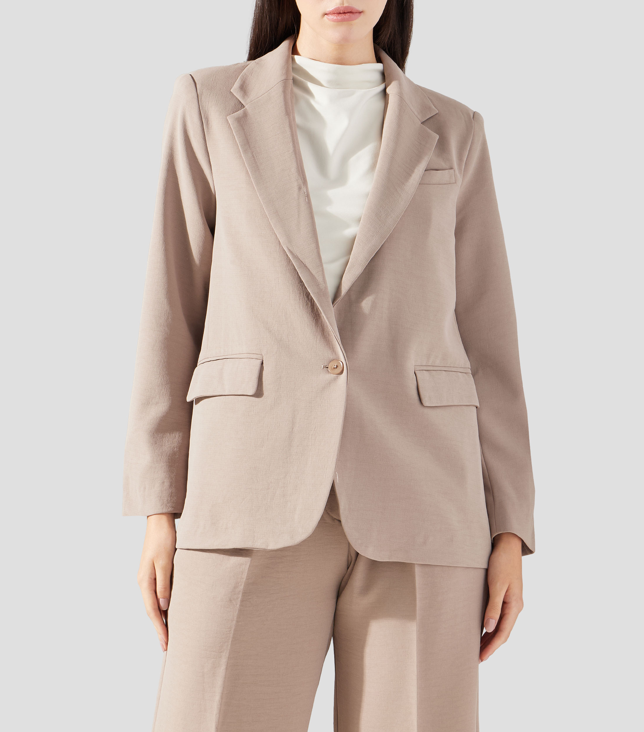 Blazer Sólido Mujer