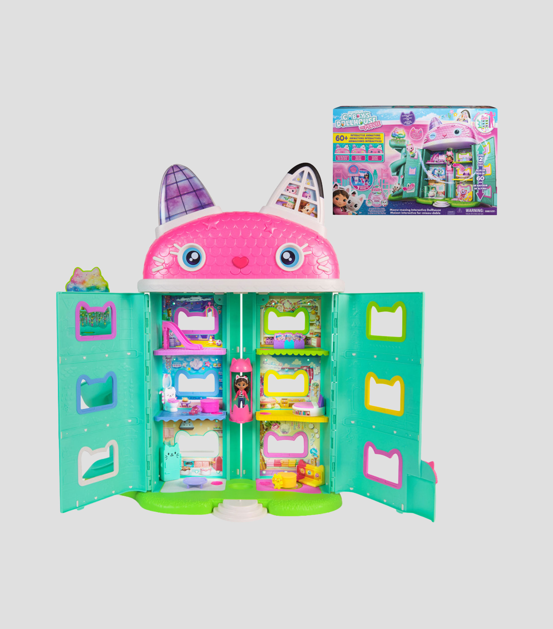 Playset Casa de muñecas interactiva gatástica Gabby's Dollhouse