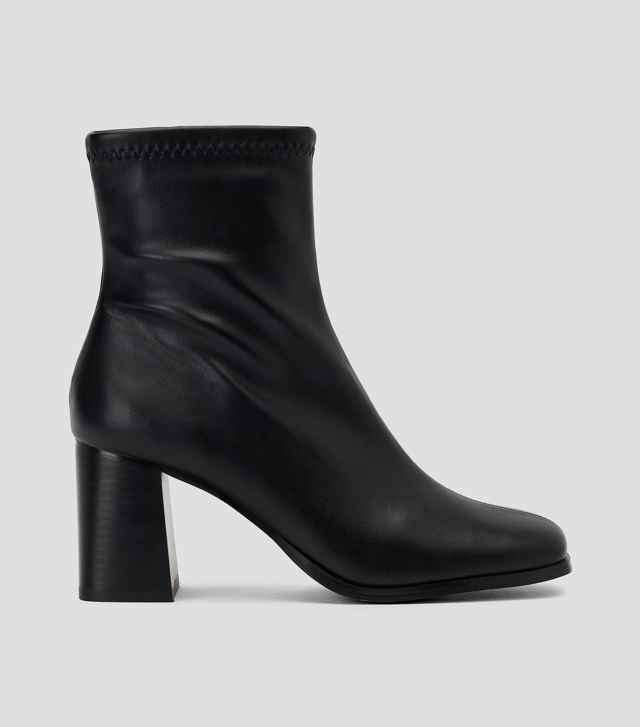 Botines con tacón ancho de 8 cm Mujer