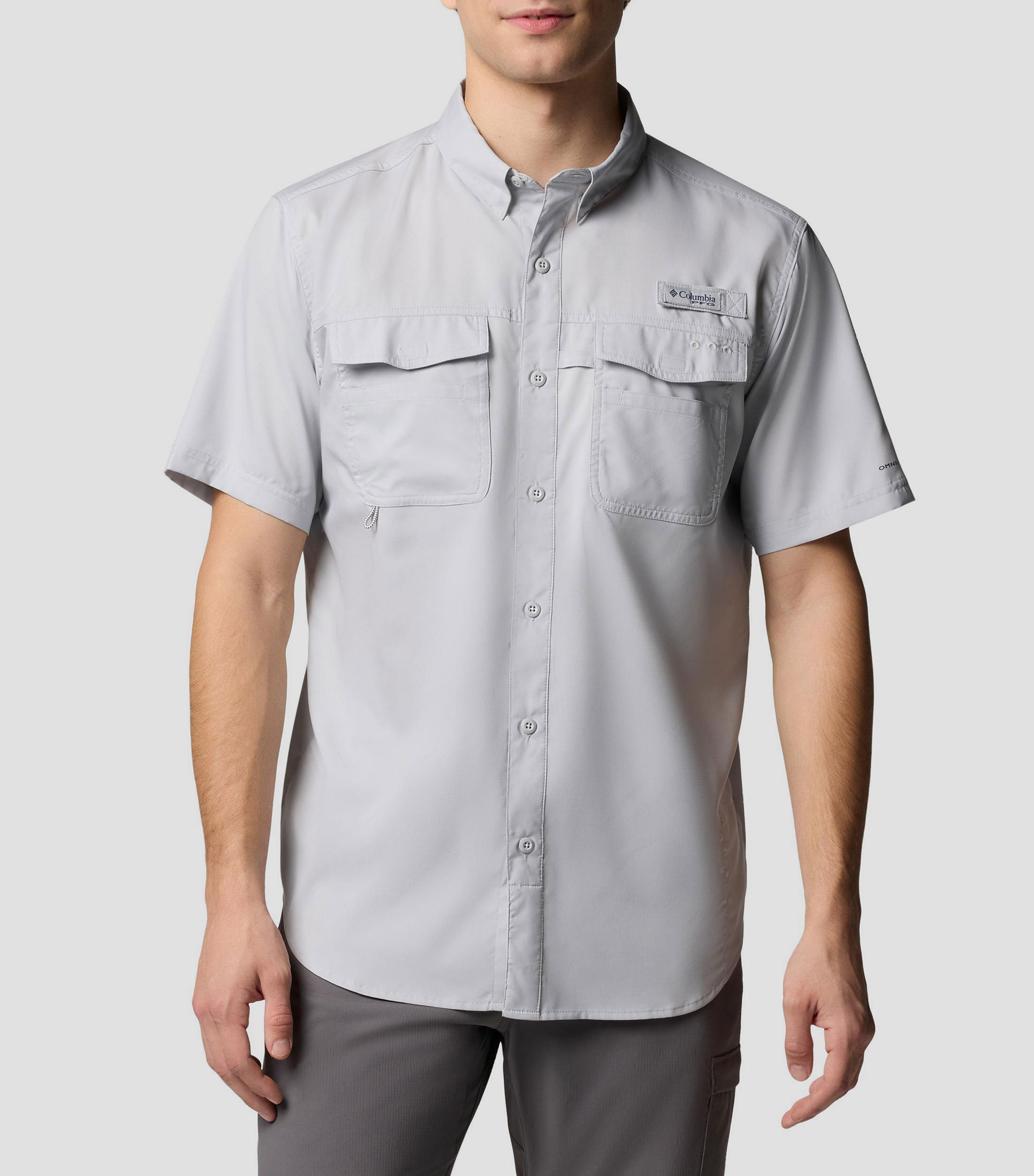 Camisa Lisa Manga corta Hombre
