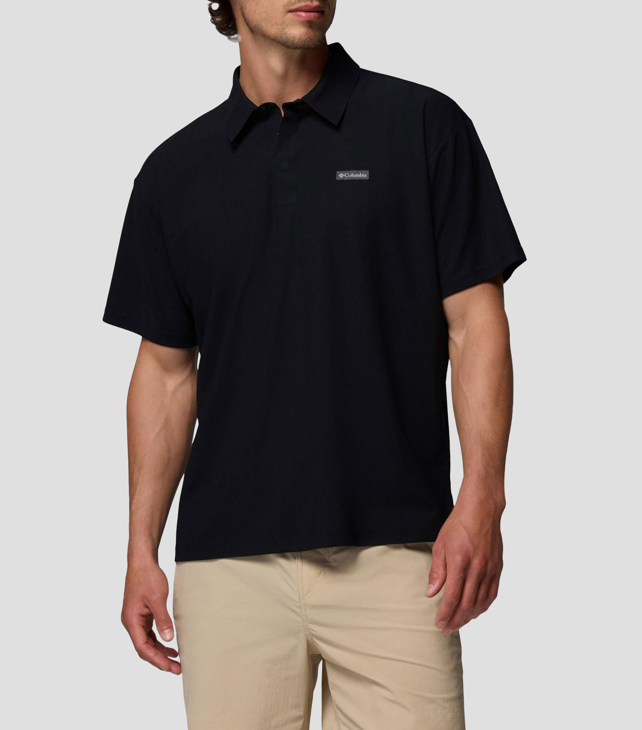 Playera tipo Polo de manga corta con diseño sólido Chill Creek Hombre