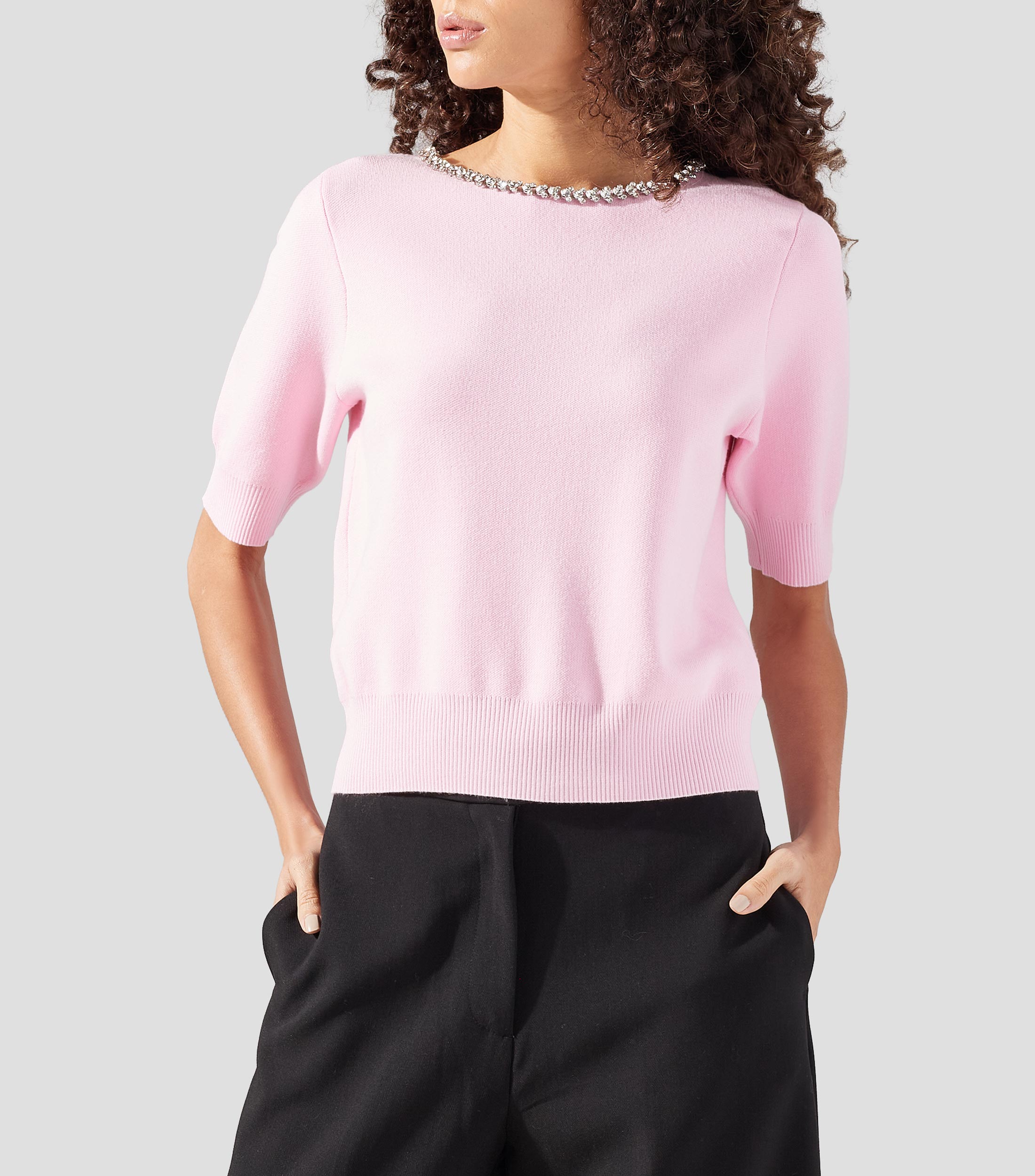 Suéter cuello redondo Mujer