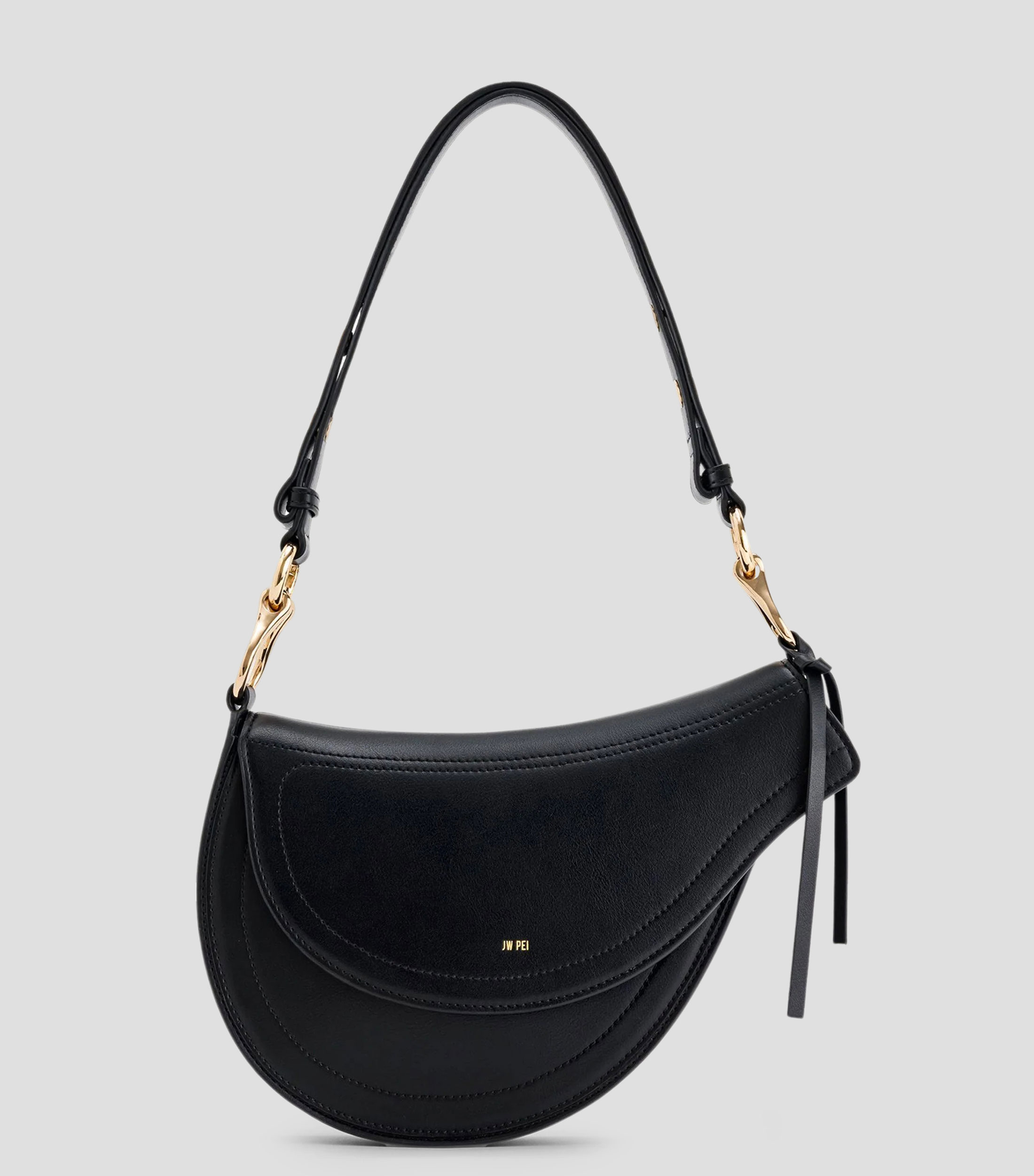 Bolsa shoulder negro Ashile lisa Mujer