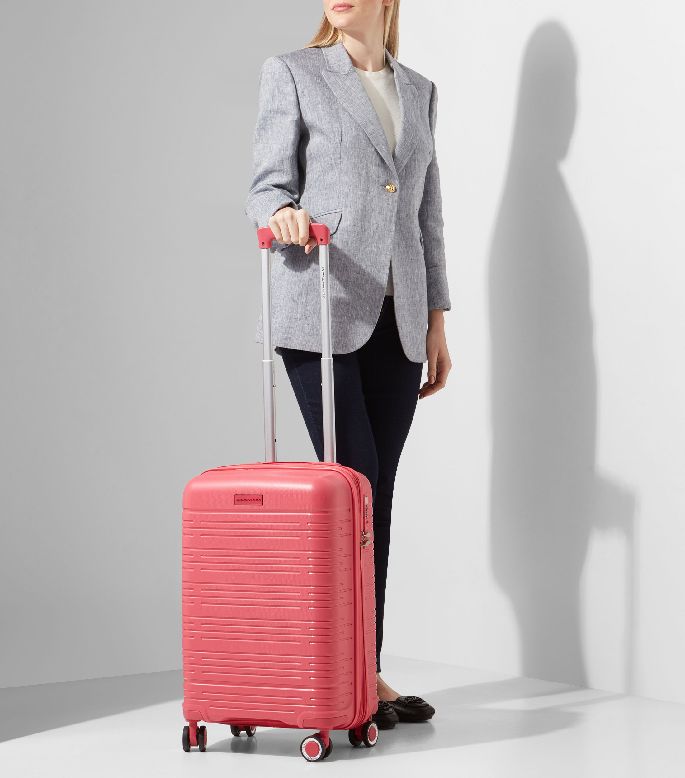 Maleta de viaje Niza 20" cabina fucsia