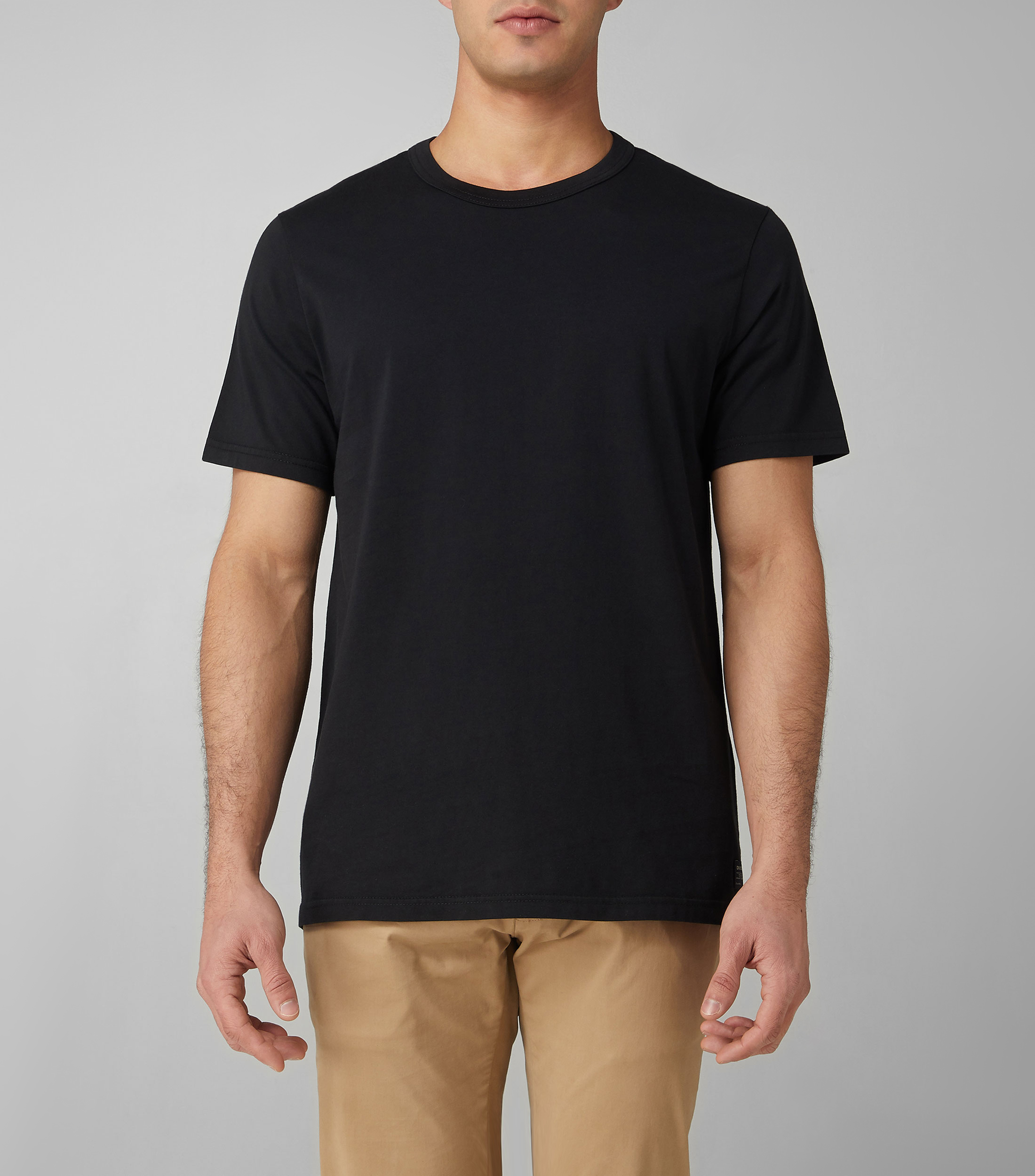 Playera manga corta lisa Hombre