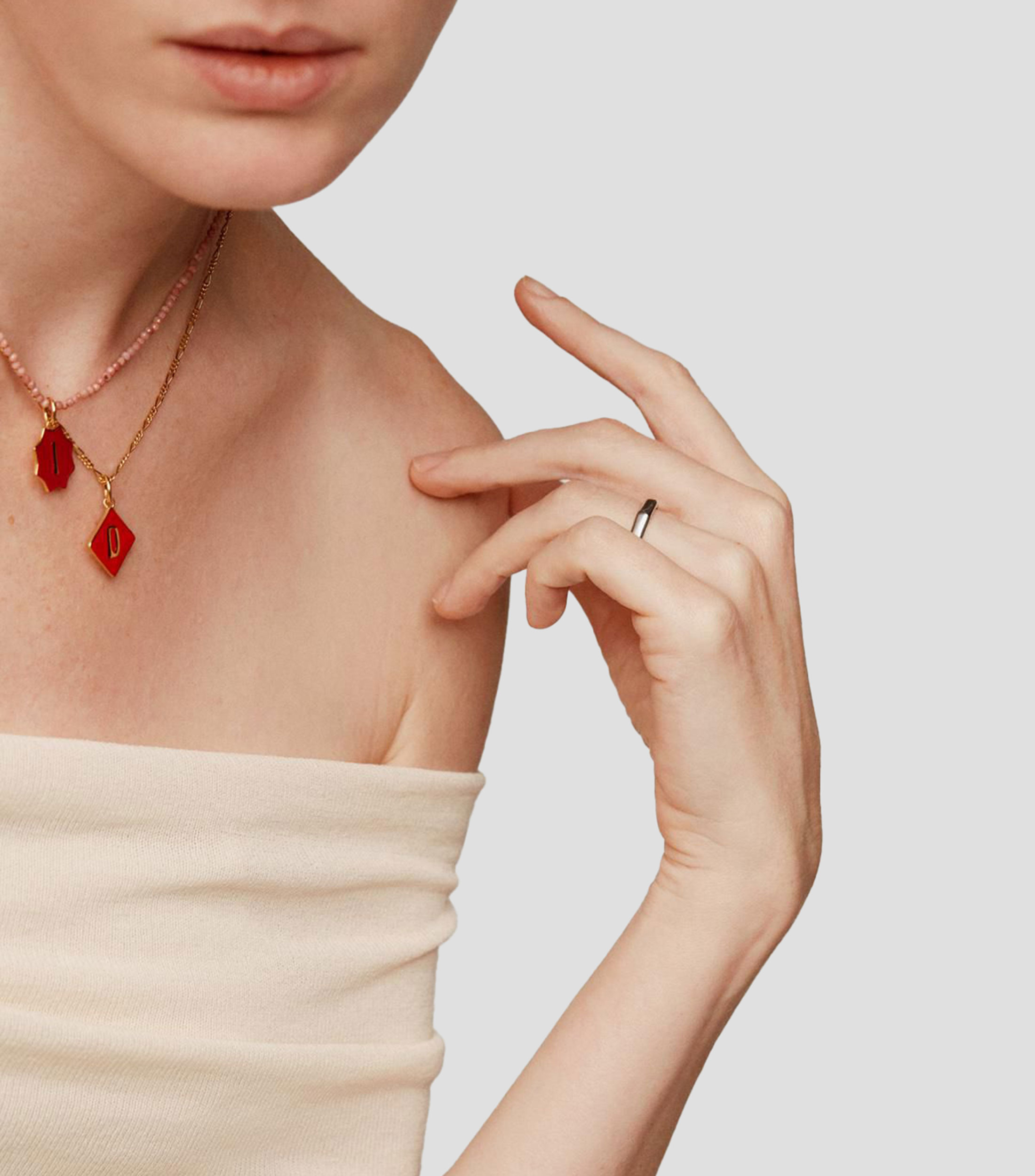 Dije de rombo en plata .925 Vibes Mujer