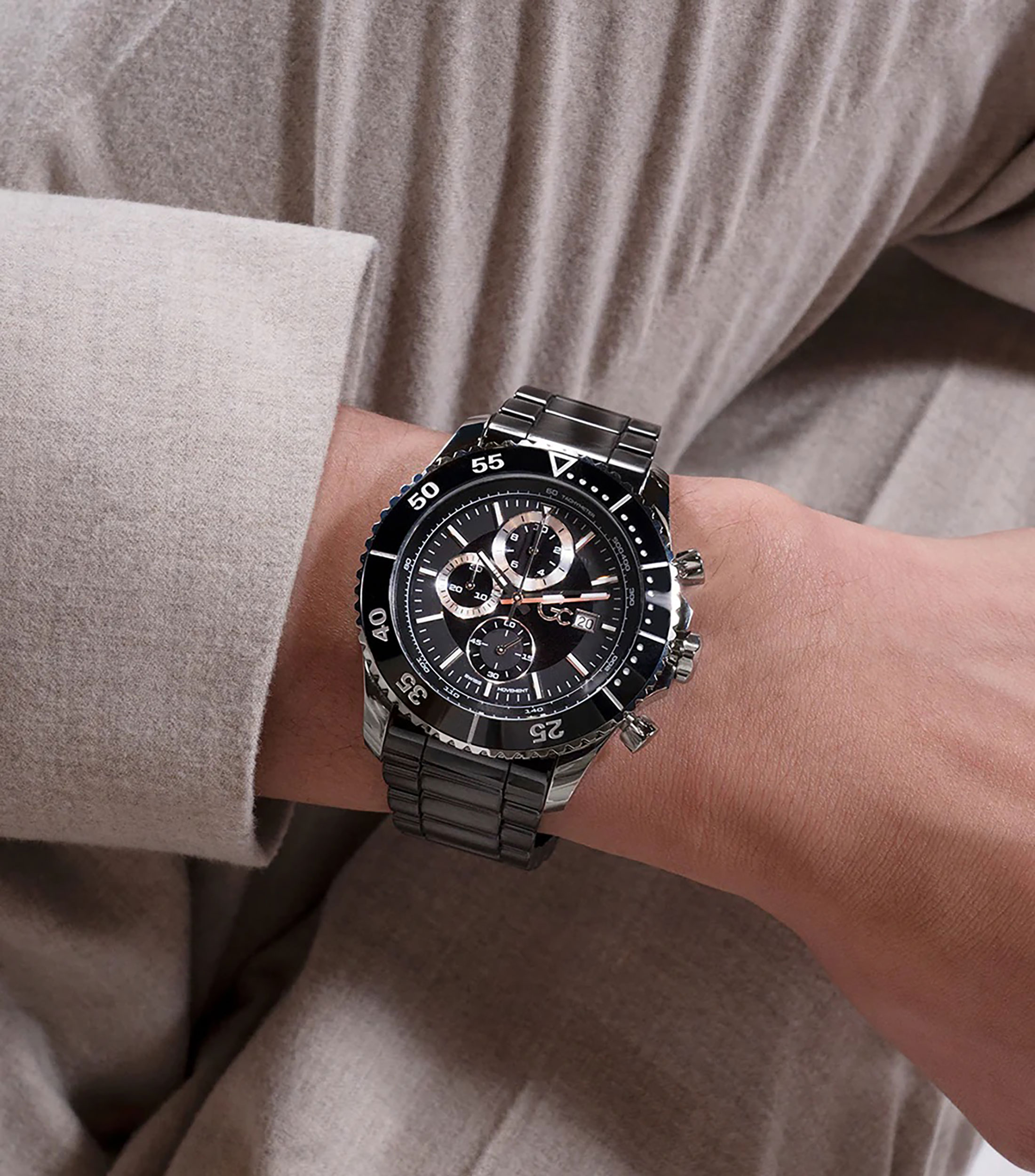 Reloj para Hombre Speedracer casual plateado/negro