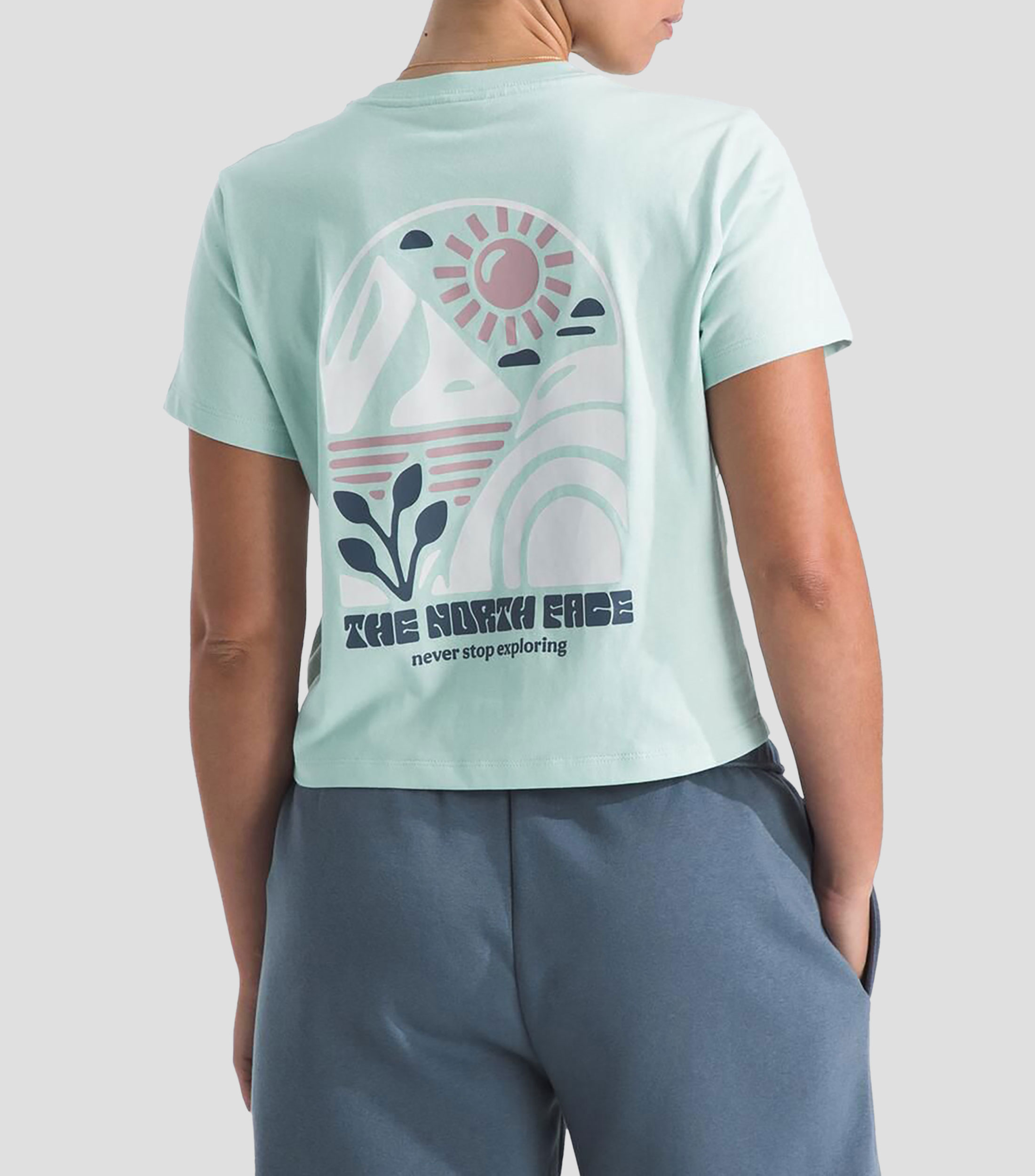 Playera casual Sun Regular Cutie con estampado Mujer