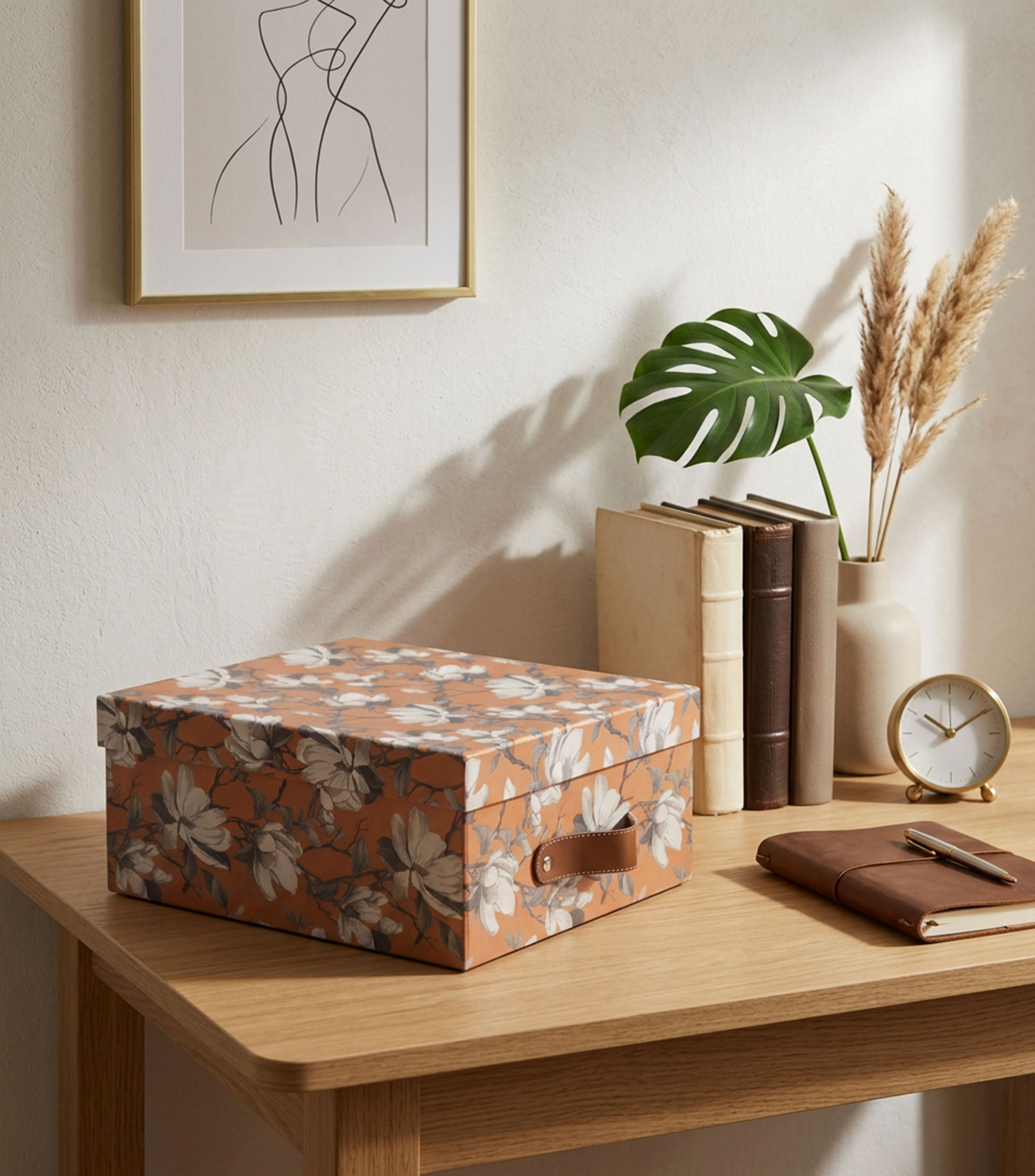Caja decorativa Magnolia Mud