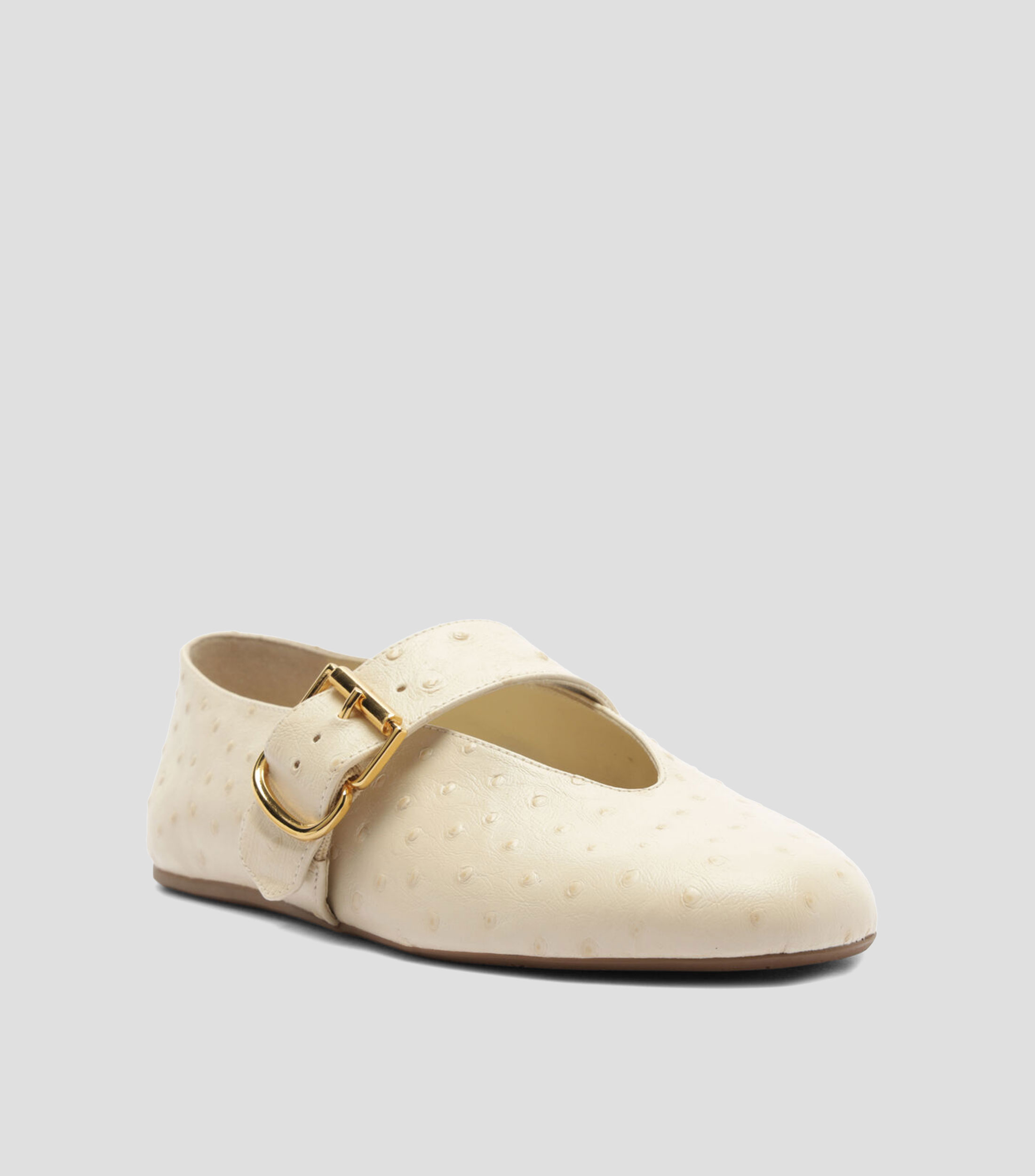 Flats en piel Mujer