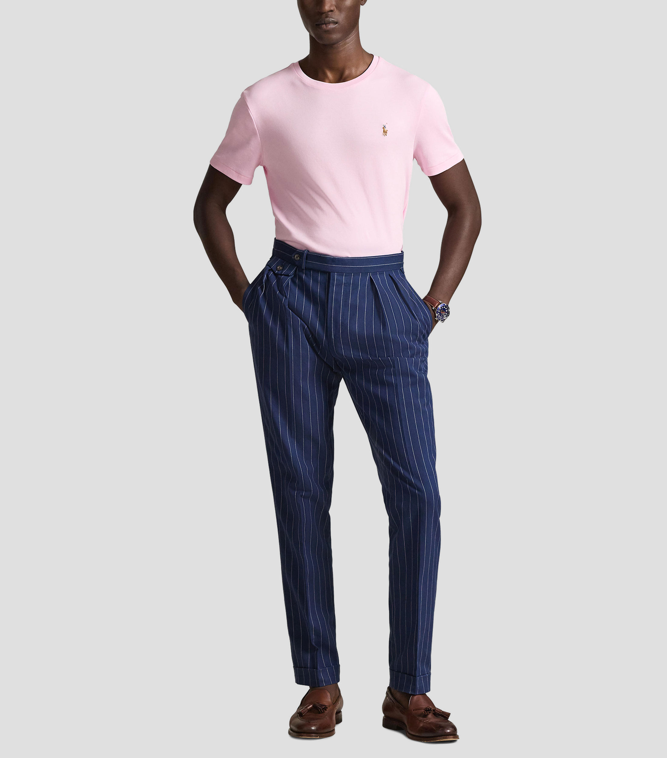 Playera cuello redondo manga corta lisa Hombre
