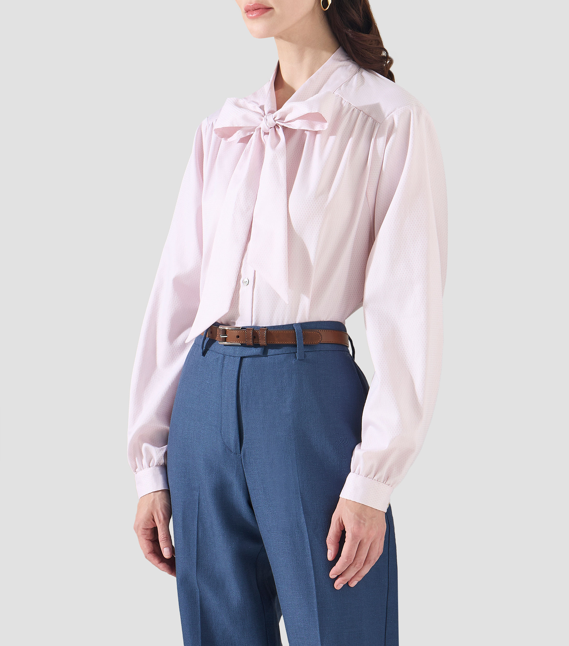 Blusa estampada con manga larga Mujer