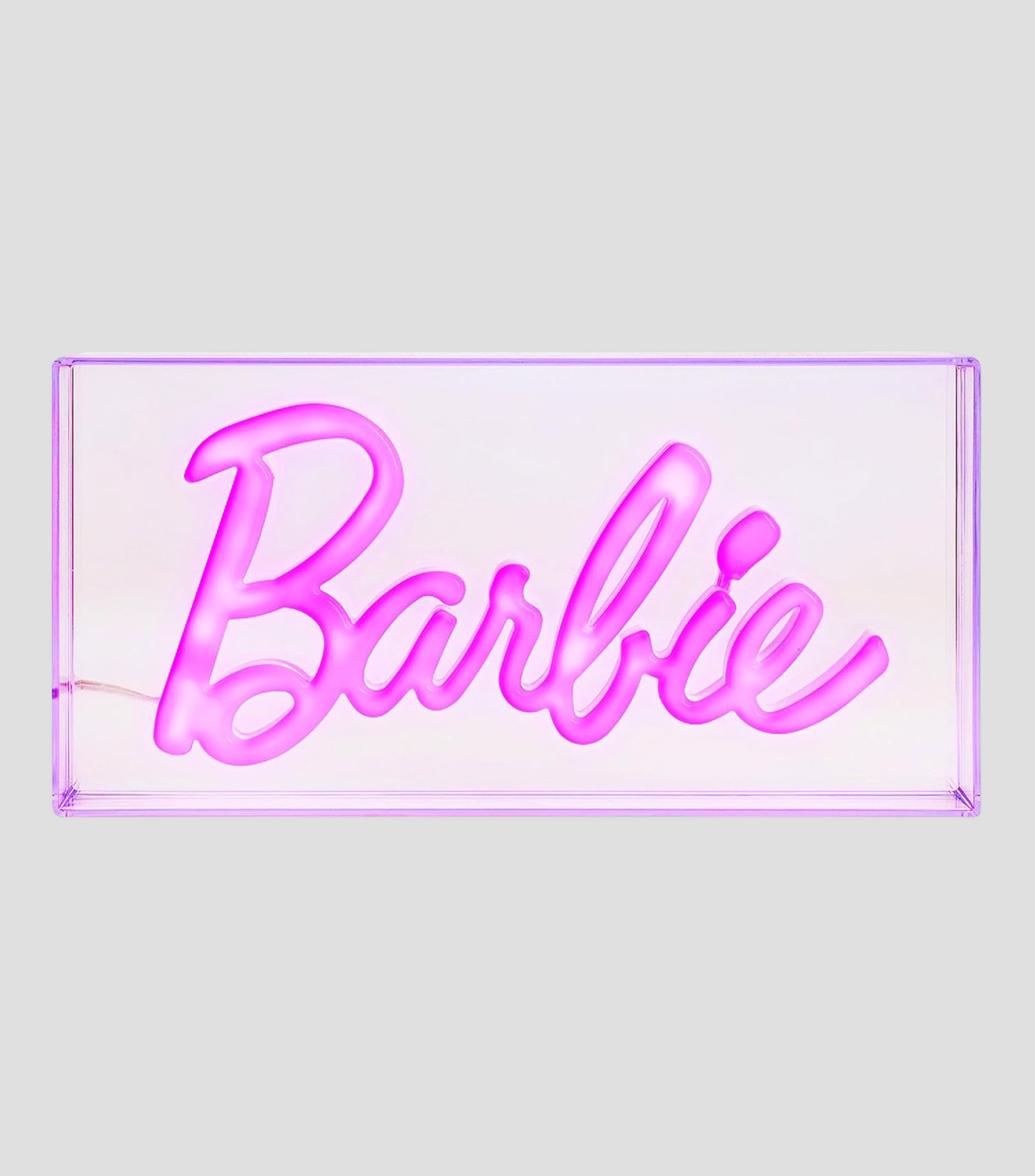 Barbie logo con luz neón