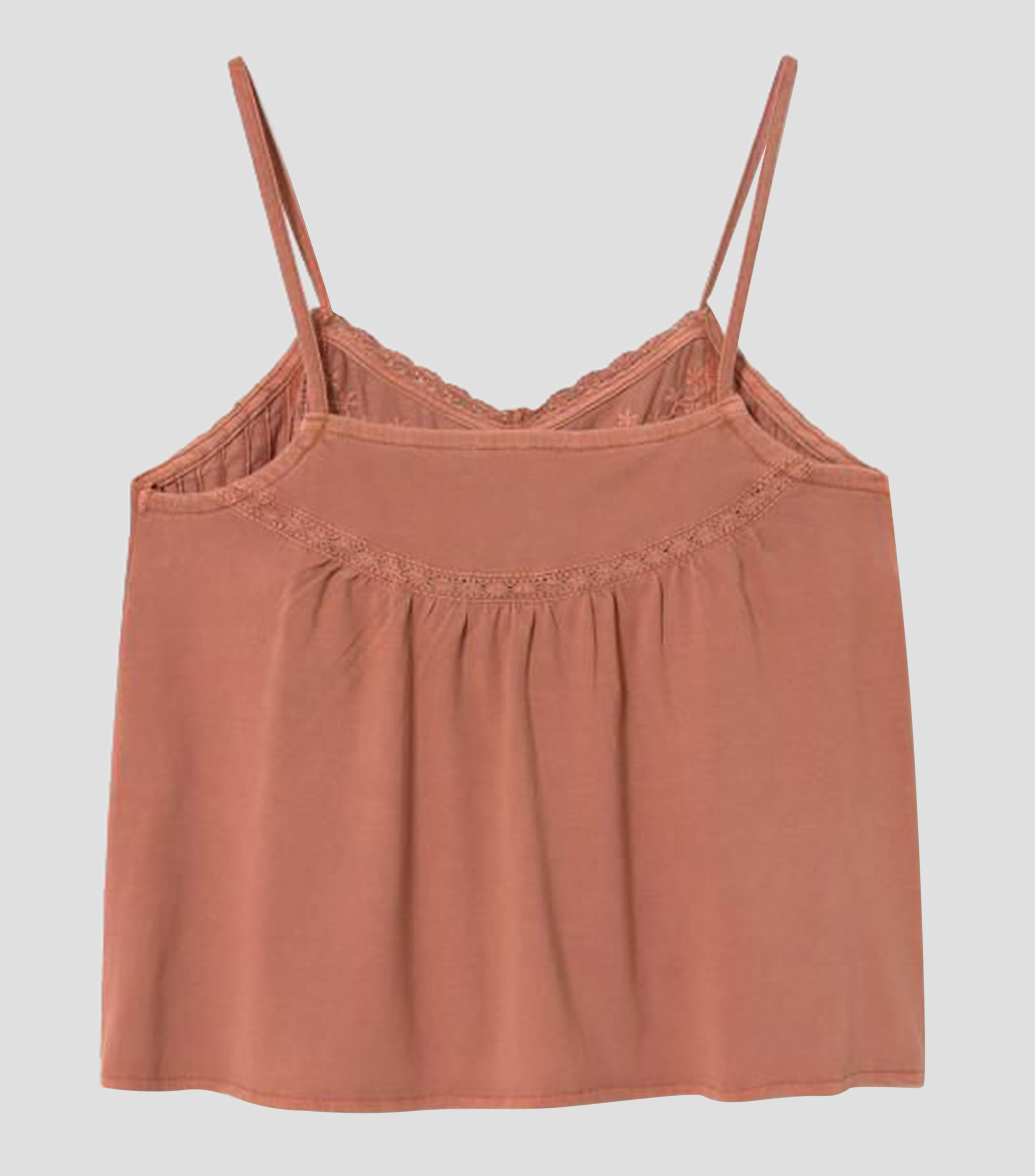 Top cuello V sin mangas fantasía Mujer