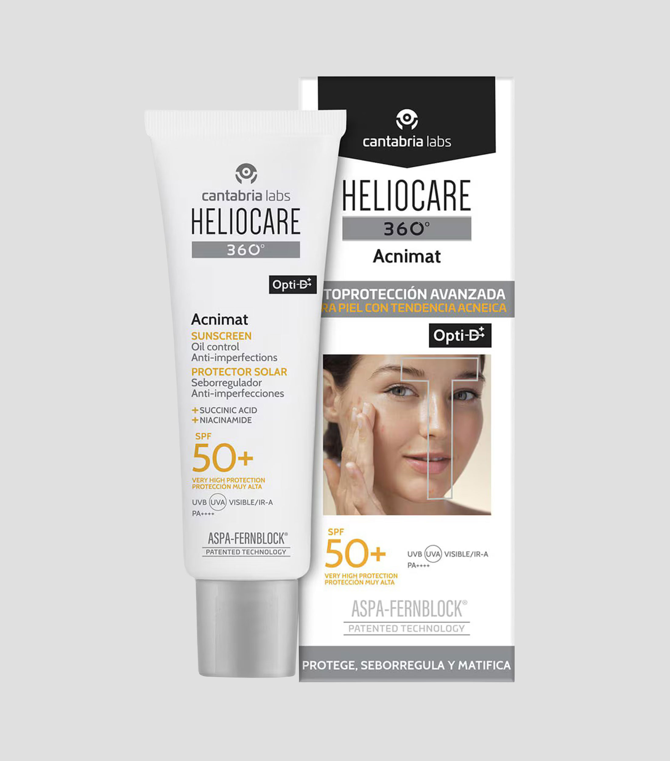 Protector solar Acnimat SPF50+, 50 ml