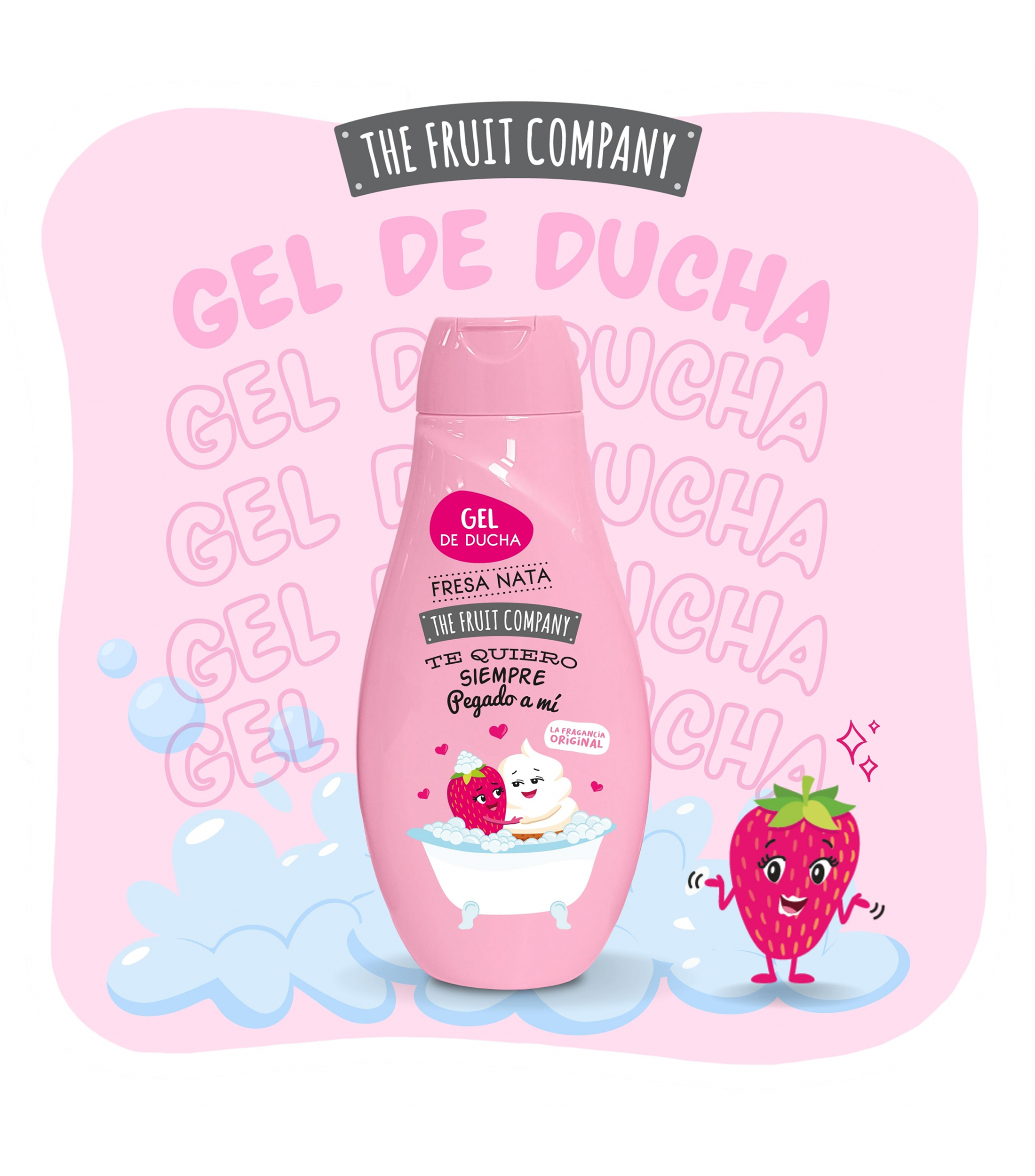 Gel de Ducha Fresa, 600 ml