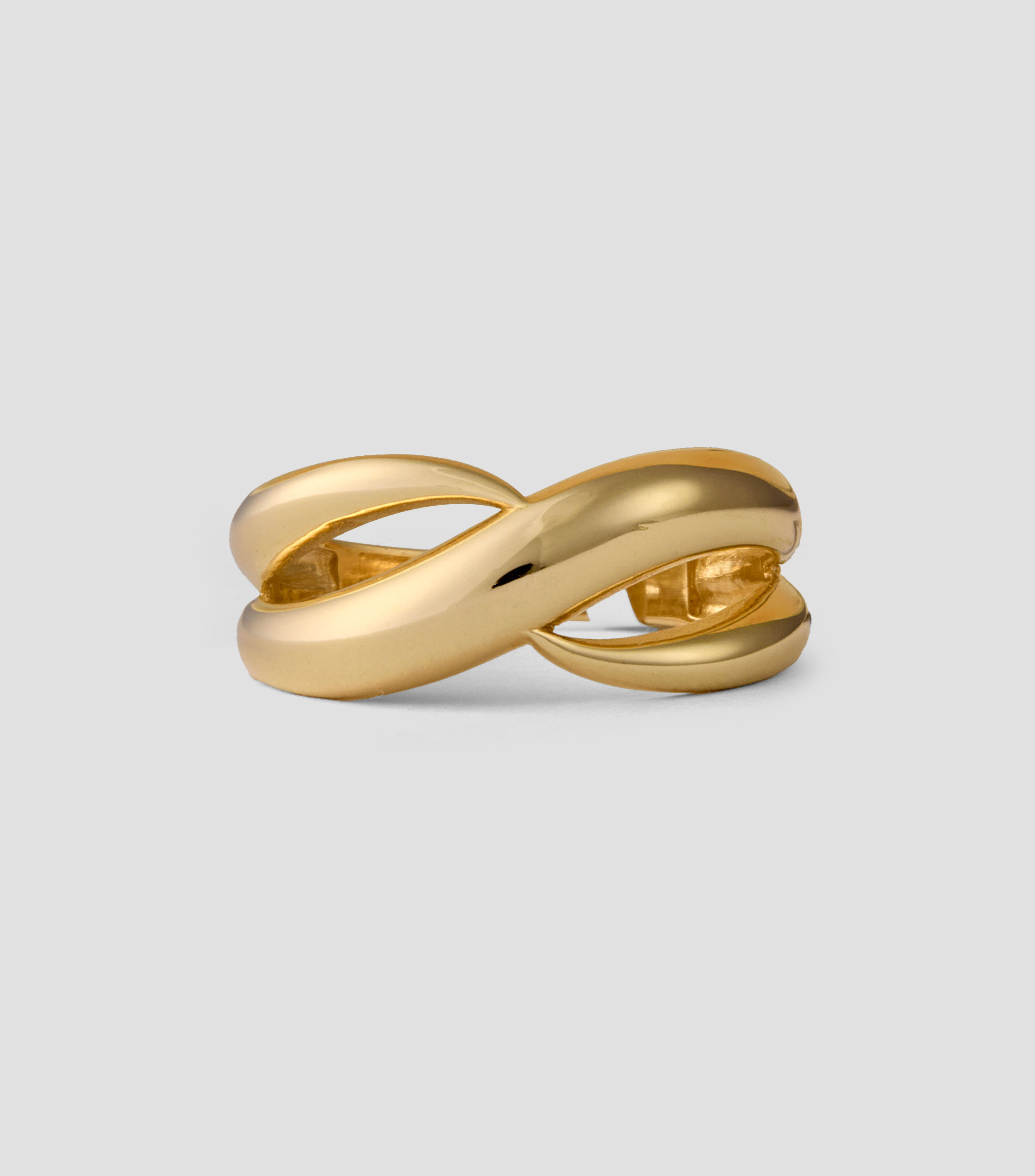 Anillo infinito en oro amarillo de 14 kilates Mujer