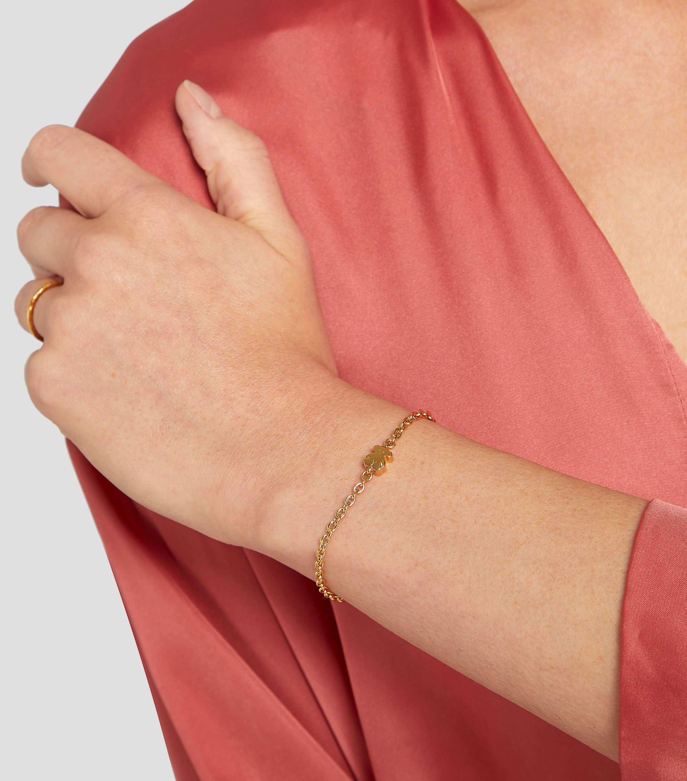 Pulsera en oro amarillo de 18 kilates con oso Sweet Dolls Mujer