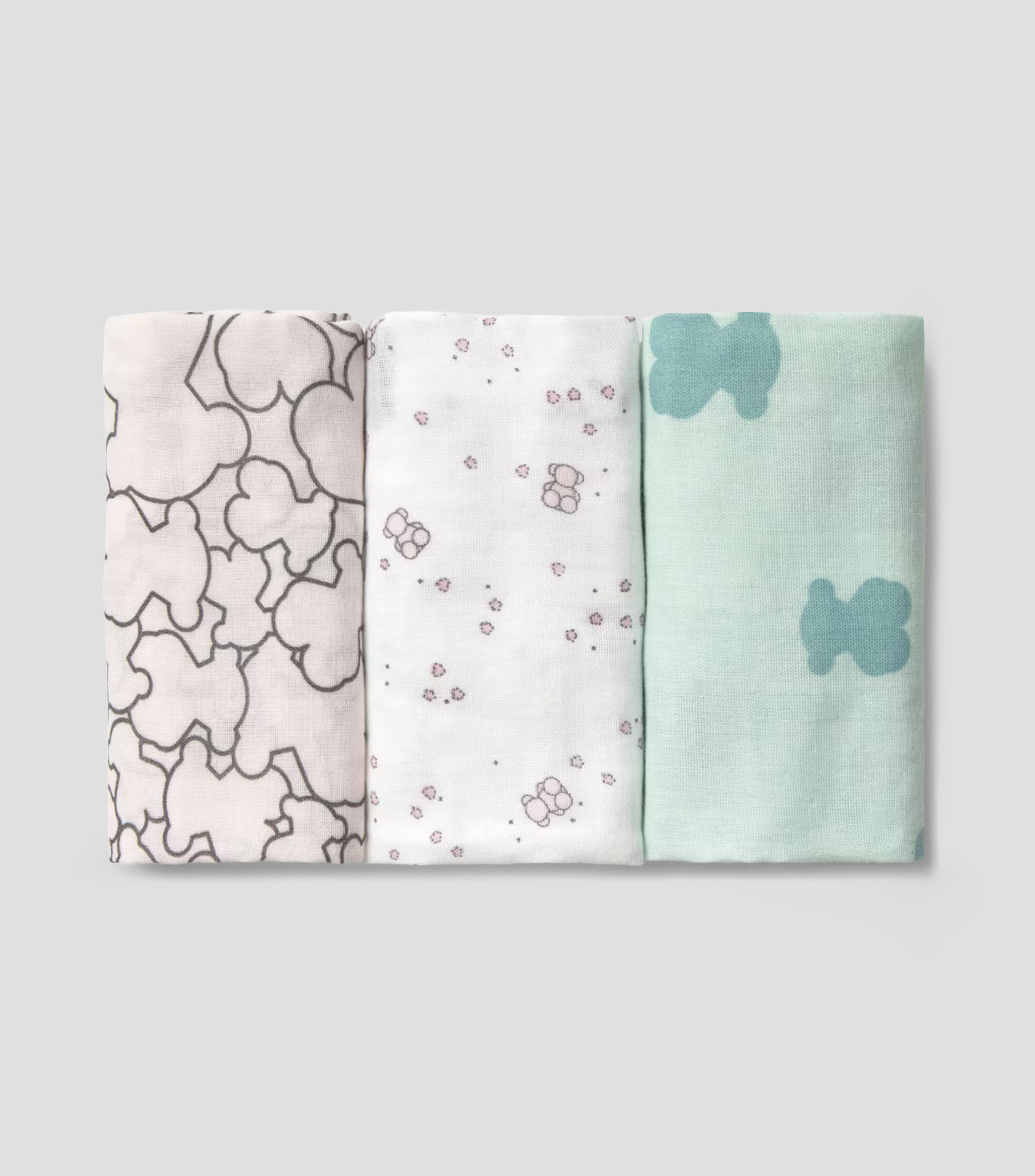 Set 3 Mini Mantas Bebé