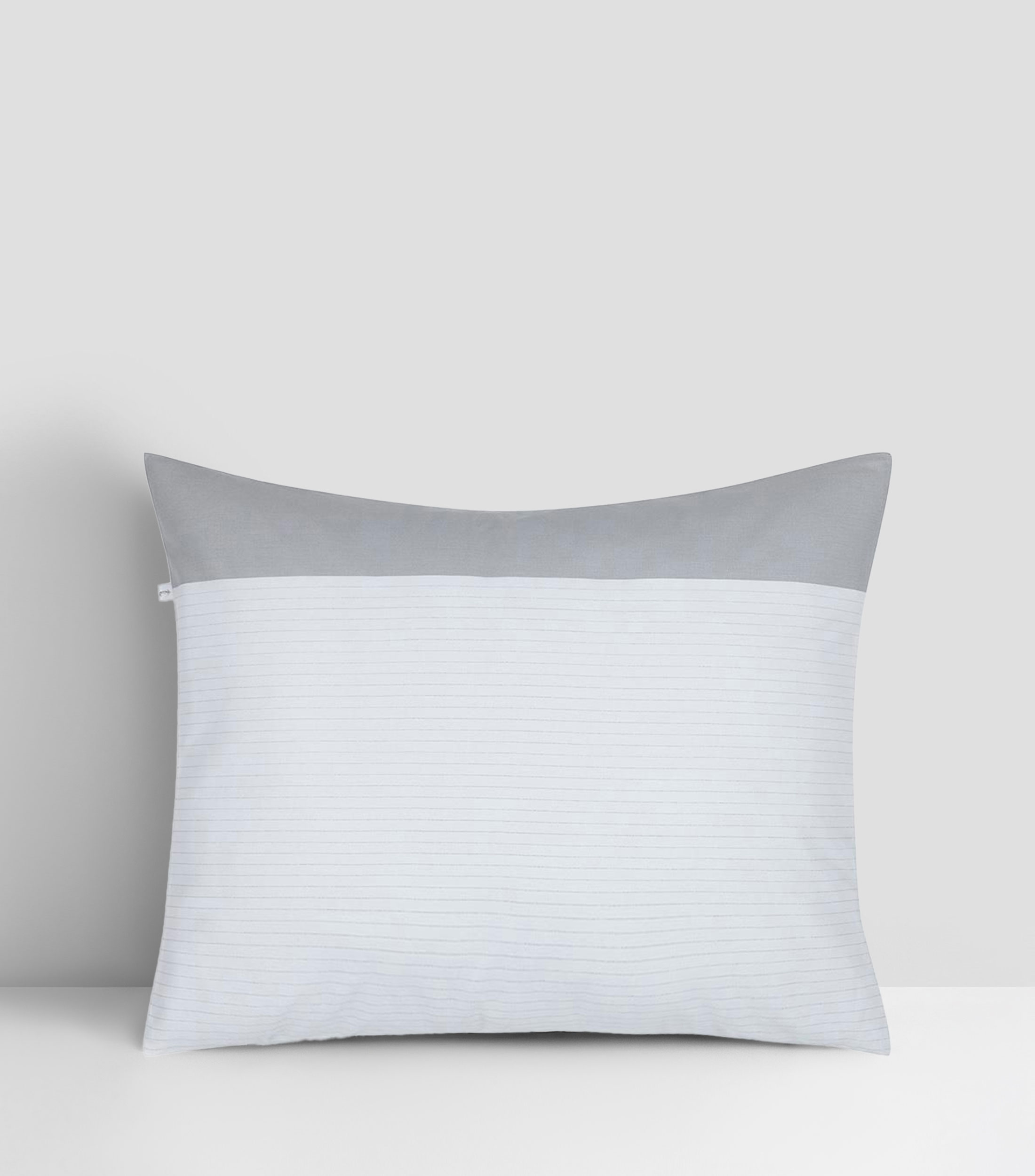 Juego de funda para duvet king size en algodón Lucca gris