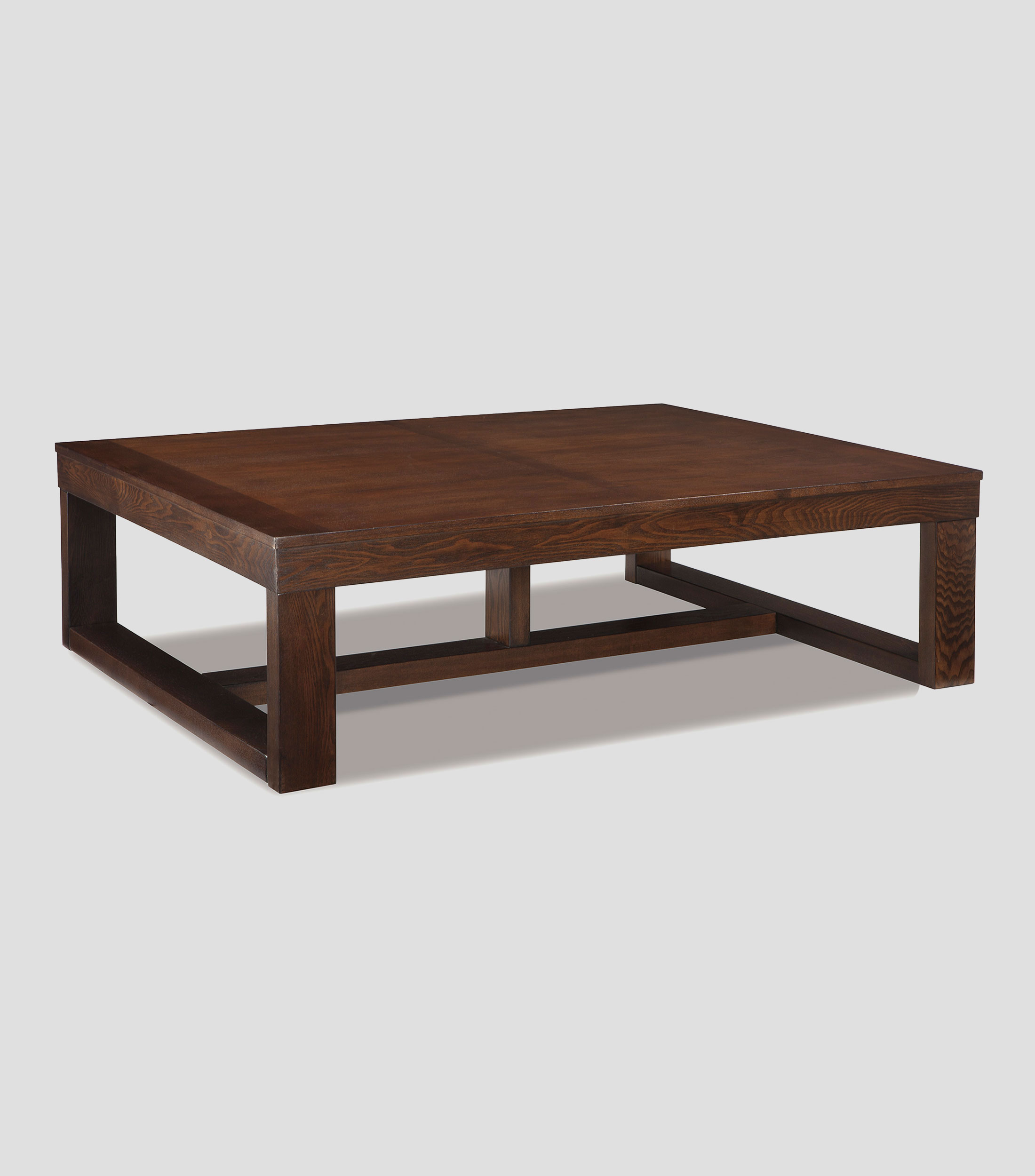 Mesa de centro Watao en roble y madera Café Obscuro