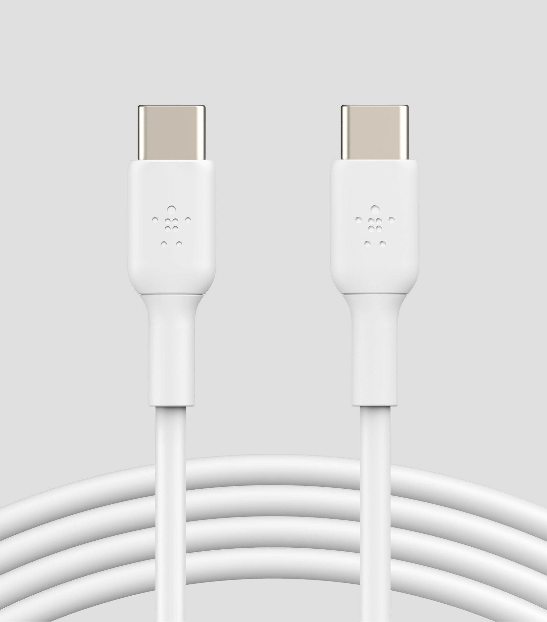 Cable de USB-C a USB-C blanco, 1m