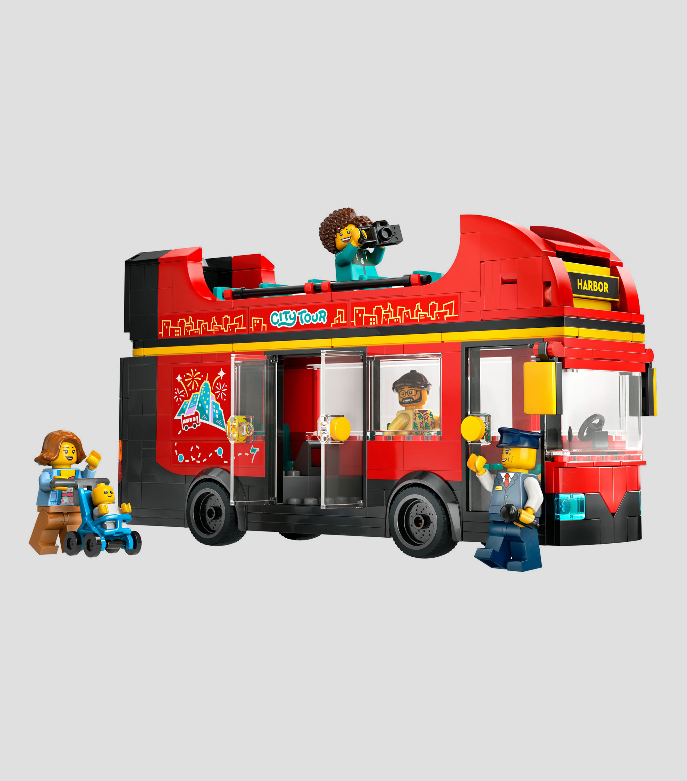 Lego City Autobús Turístico Rojo de Dos Pisos Juguete 60407