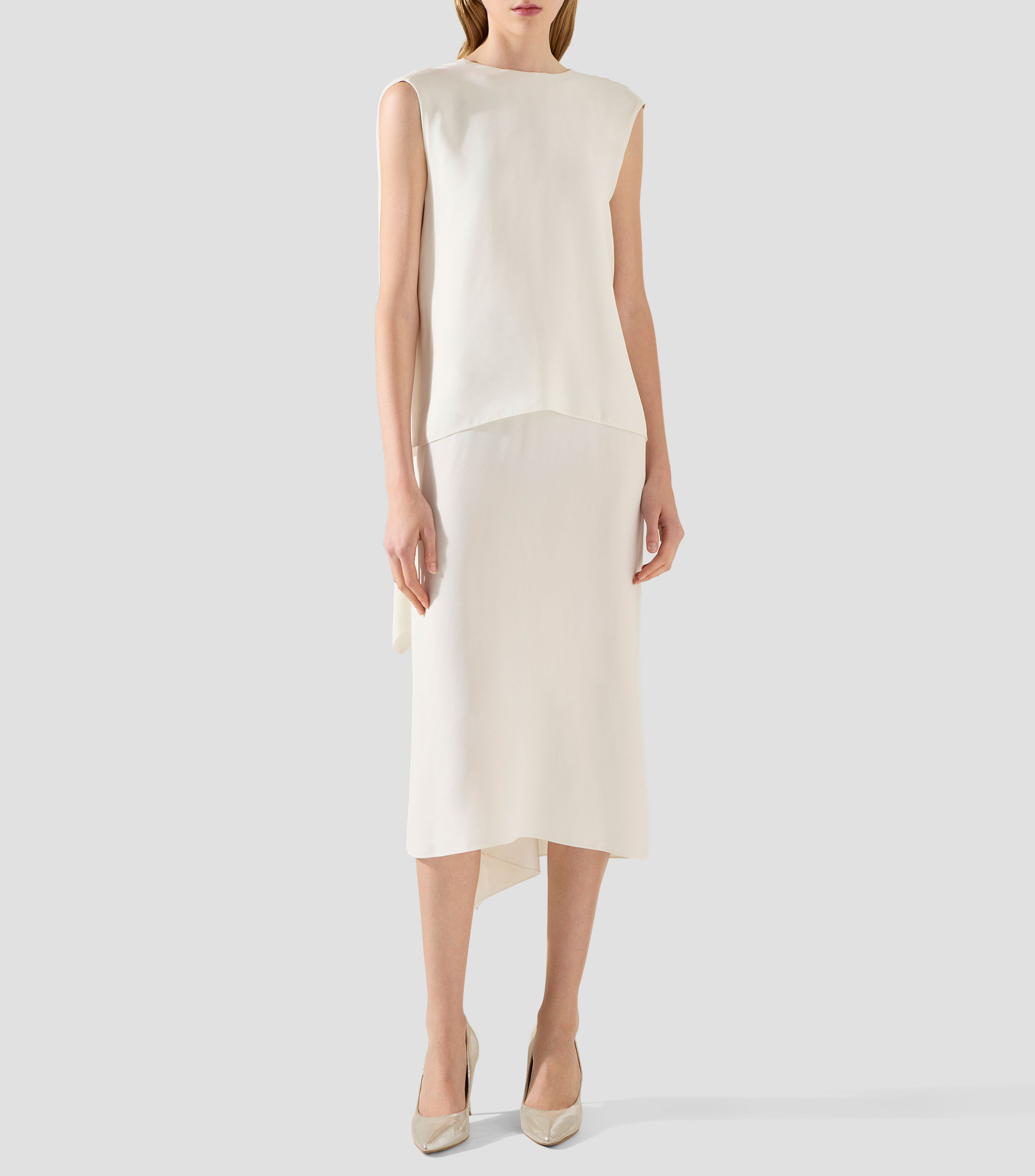 Vestido largo liso Mujer