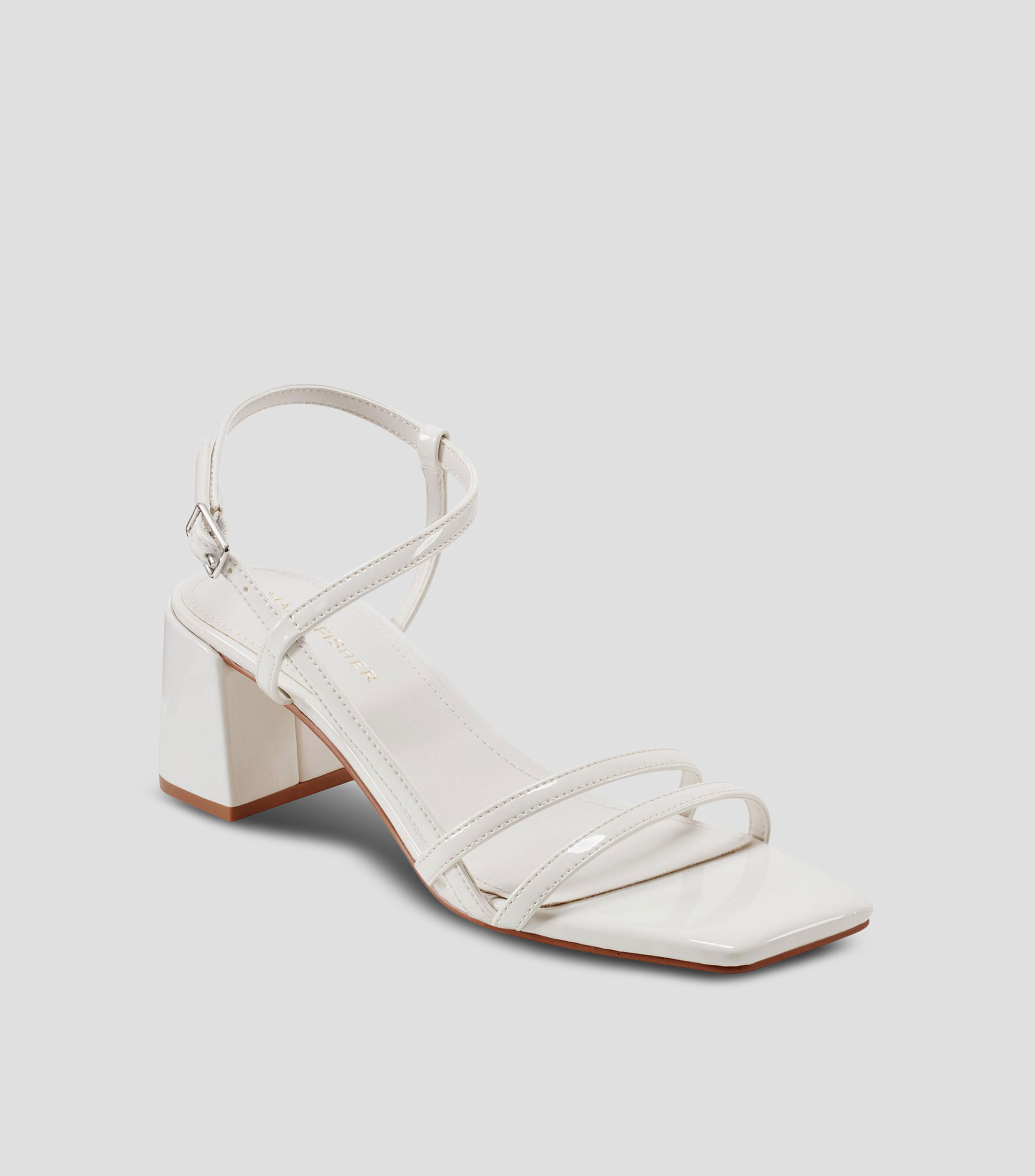 Sandalias con tacón bajo cuadrado Mujer